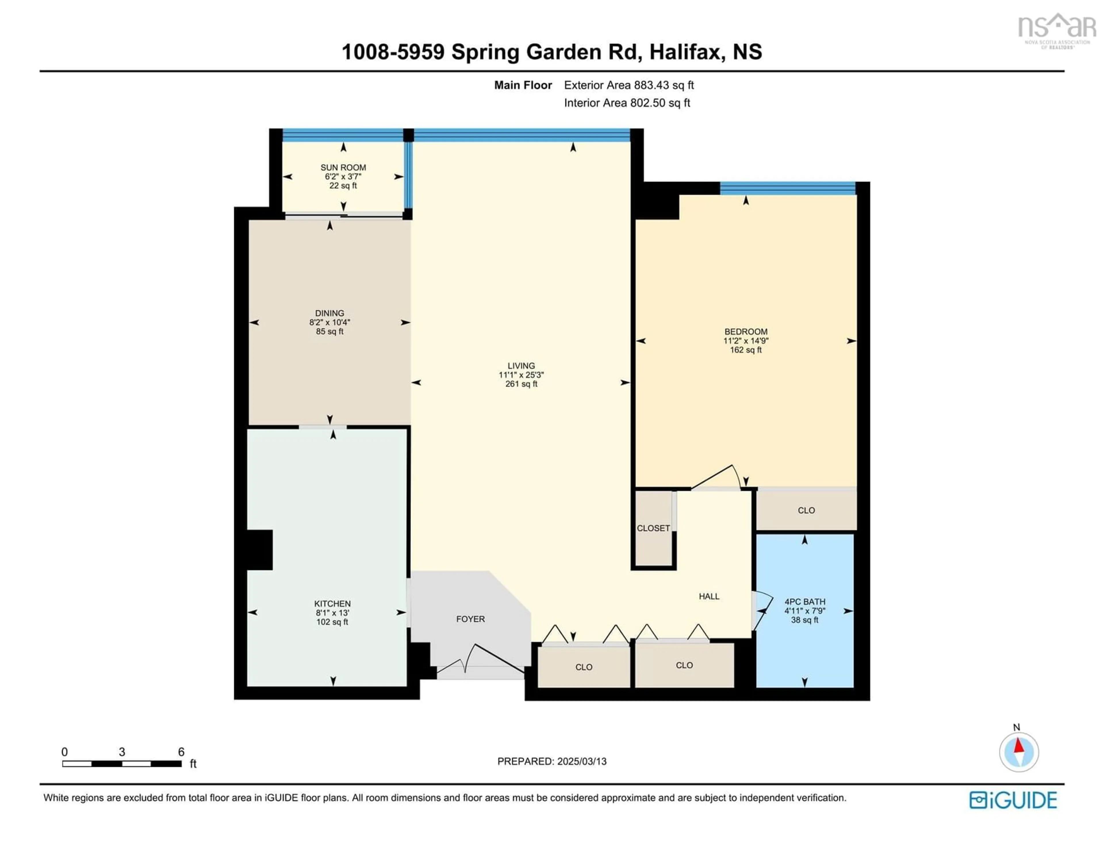 Floor plan for 5959 Spring Garden Rd #1008, Halifax Nova Scotia B3H 1Y5