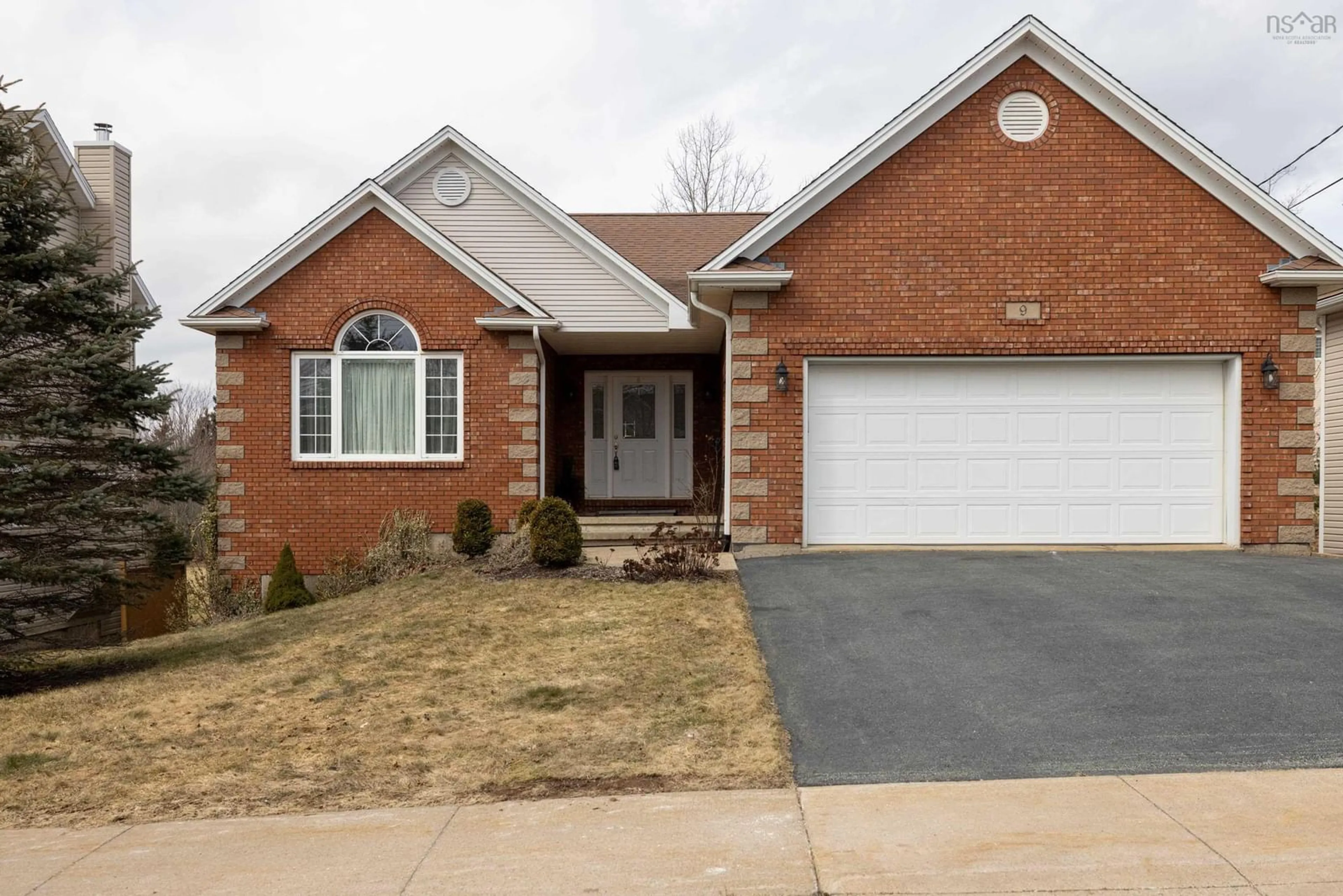 Home with brick exterior material, street for 9 Southhaven Close, Dartmouth Nova Scotia B2W 6P8
