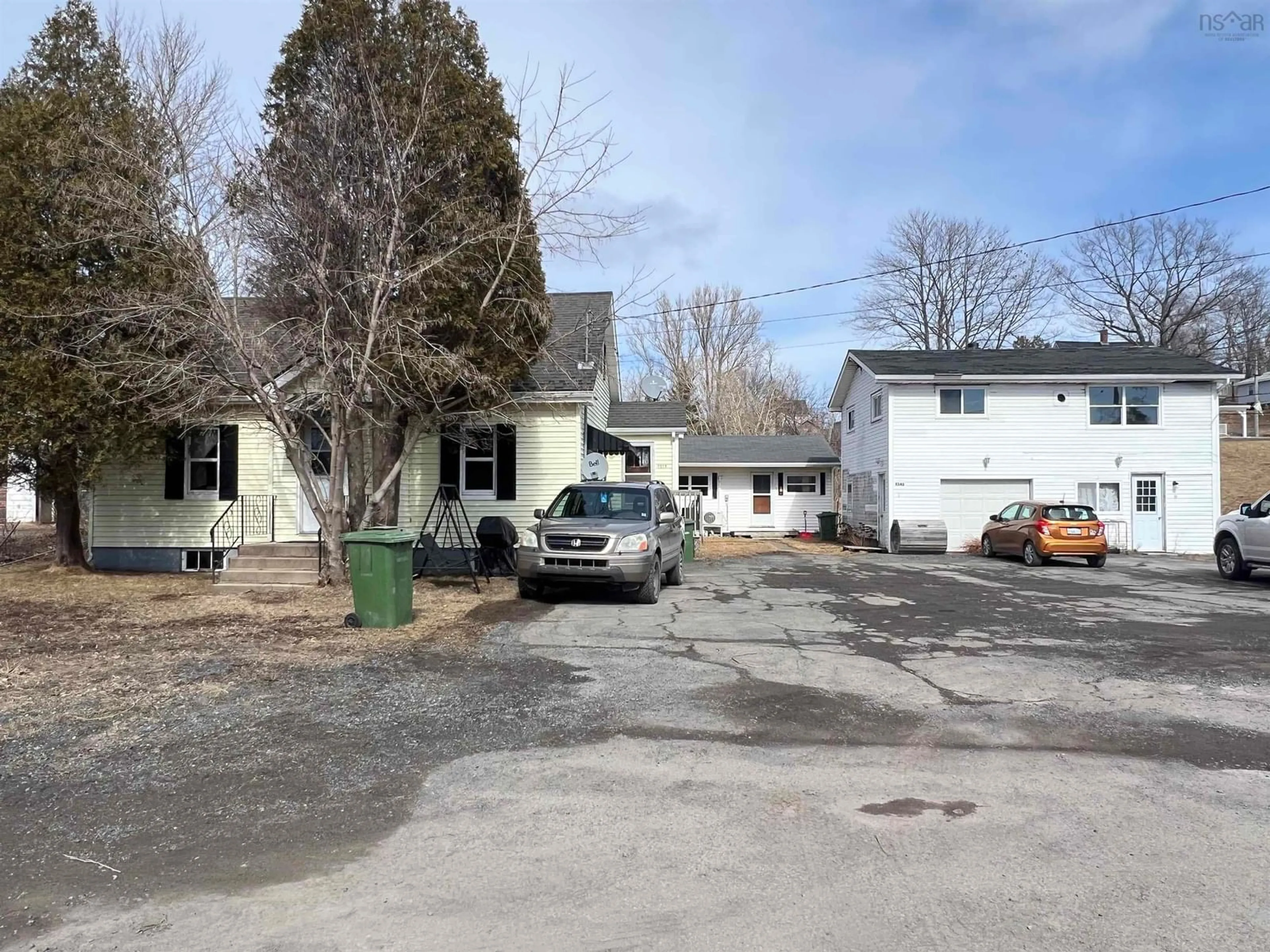 A pic from outside/outdoor area/front of a property/back of a property/a pic from drone, street for 4548, 4549 Pictou Landing Rd #4546, 4547, Hillside Nova Scotia B0K 1X0