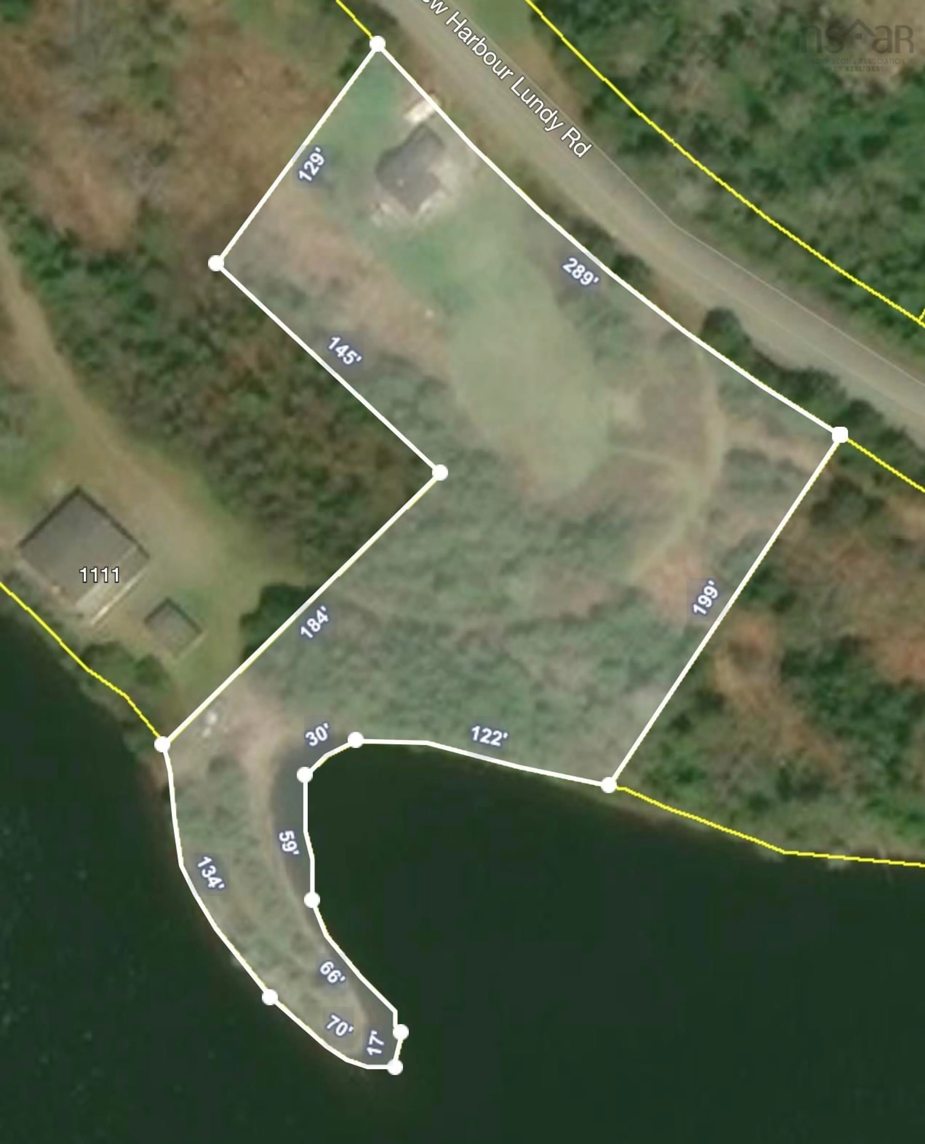 A pic from outside/outdoor area/front of a property/back of a property/a pic from drone, water/lake/river/ocean view for 1095 New Harbour Lundy Rd, Larry's River Nova Scotia B0H 1T0