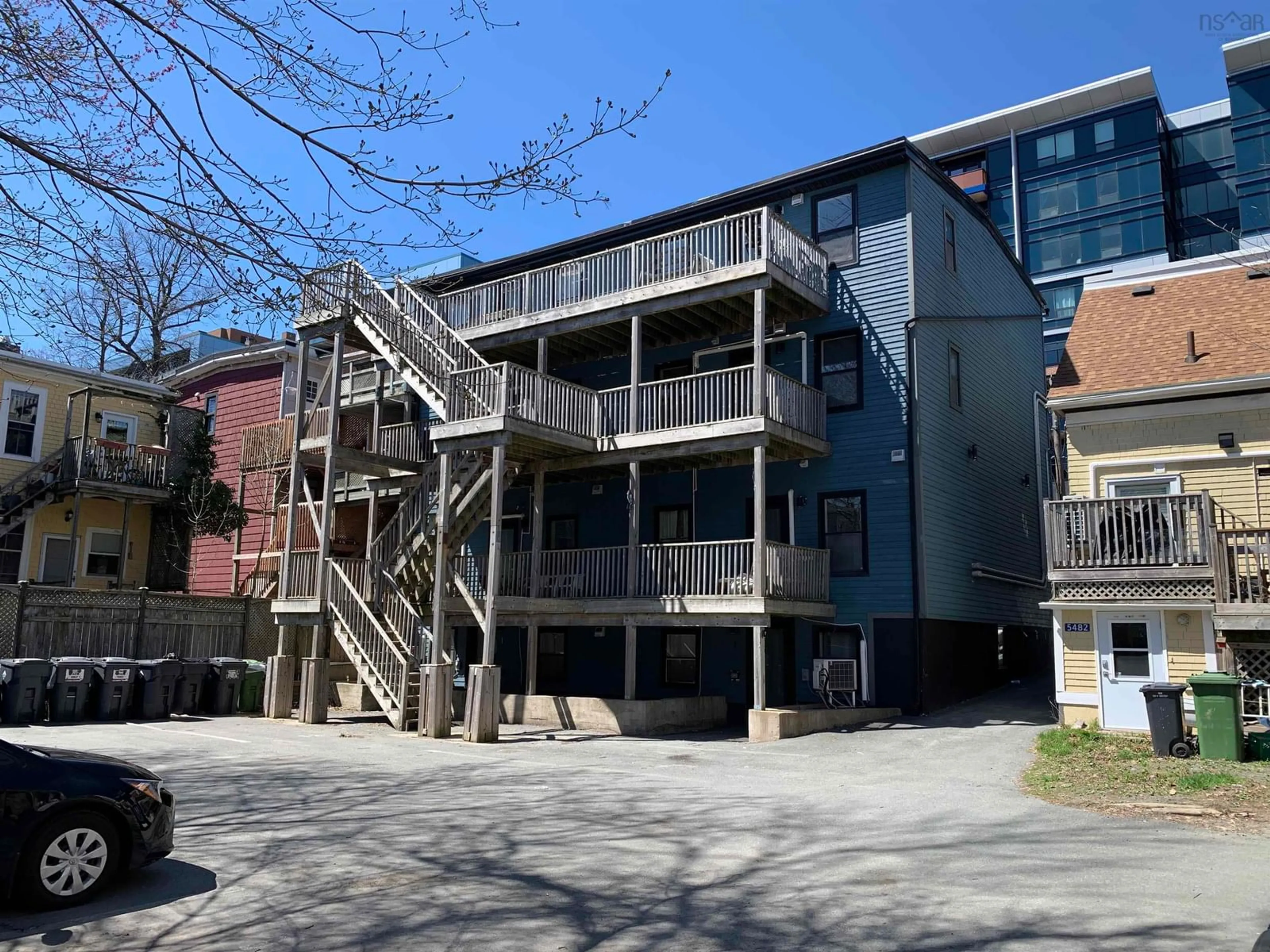 A pic from outside/outdoor area/front of a property/back of a property/a pic from drone, building for 5484-86 Clyde St, Halifax Peninsula Nova Scotia B3J 1E1