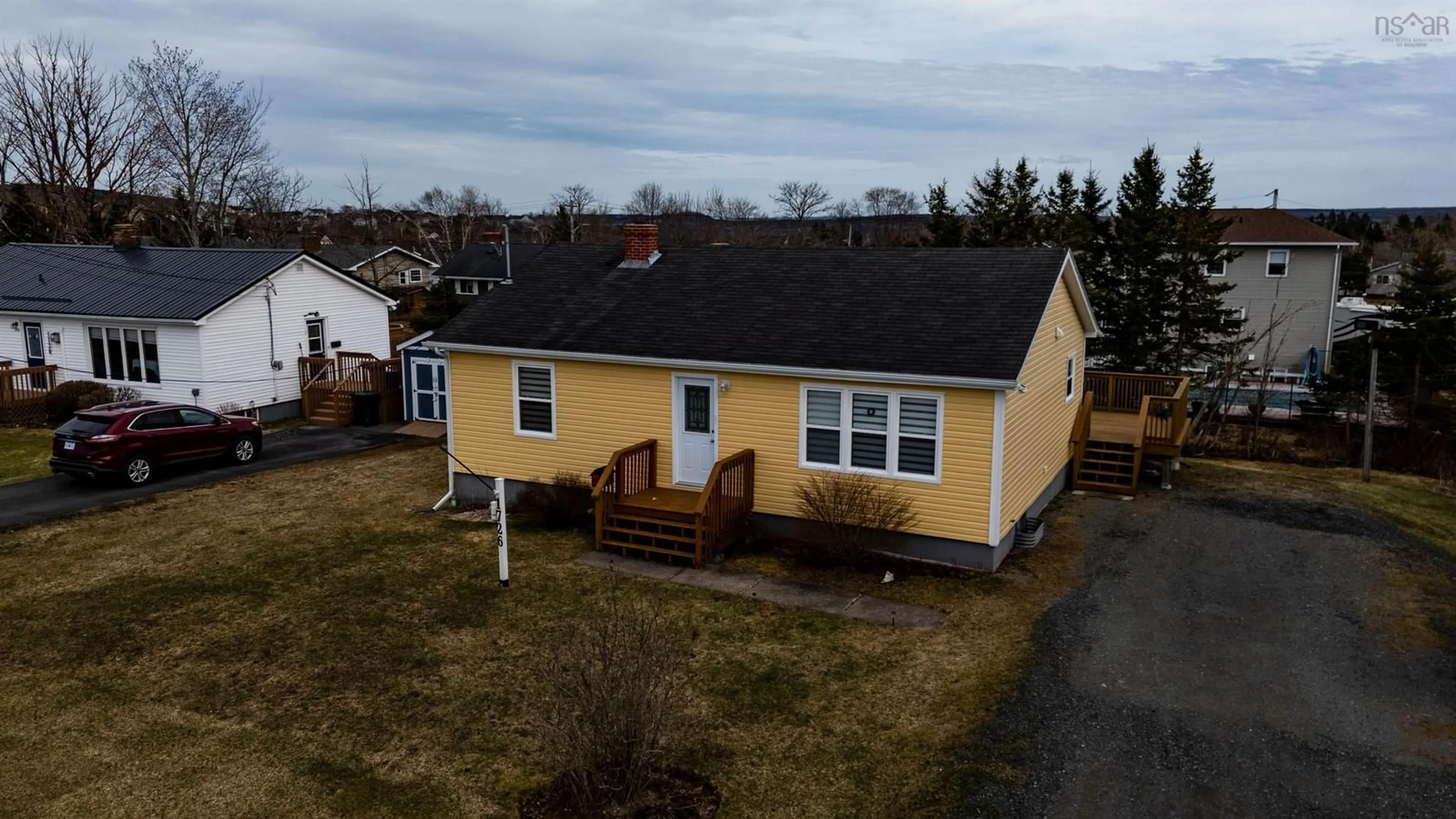 A pic from outside/outdoor area/front of a property/back of a property/a pic from drone, street for 1726 Brierly Brook Road, Antigonish Nova Scotia B2G 1C1