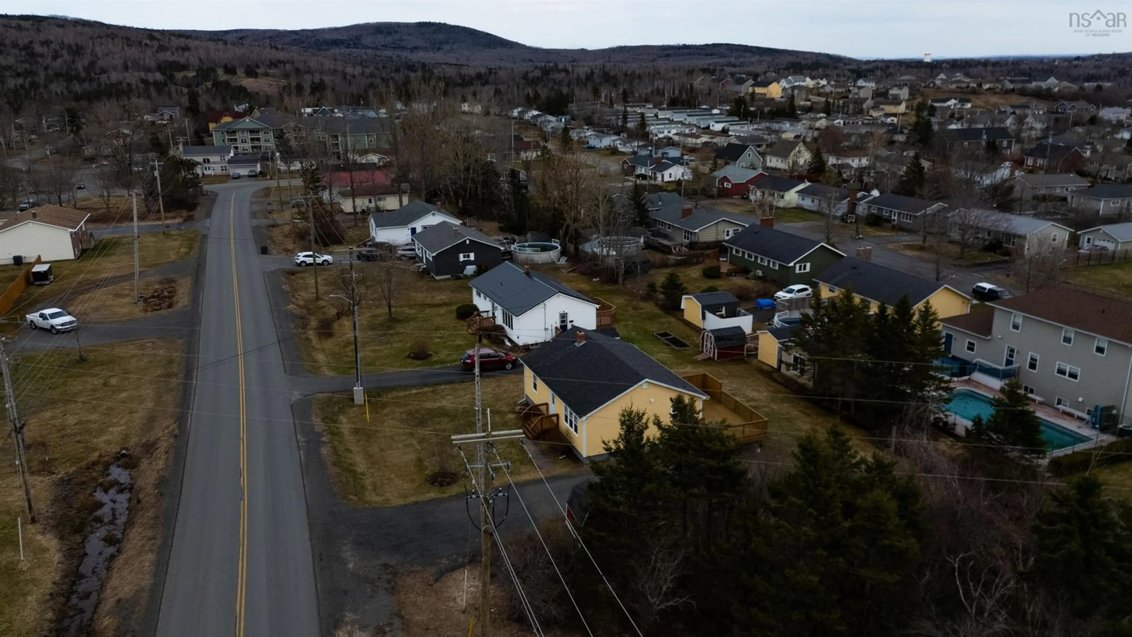 A pic from outside/outdoor area/front of a property/back of a property/a pic from drone, mountain view for 1726 Brierly Brook Road, Antigonish Nova Scotia B2G 1C1