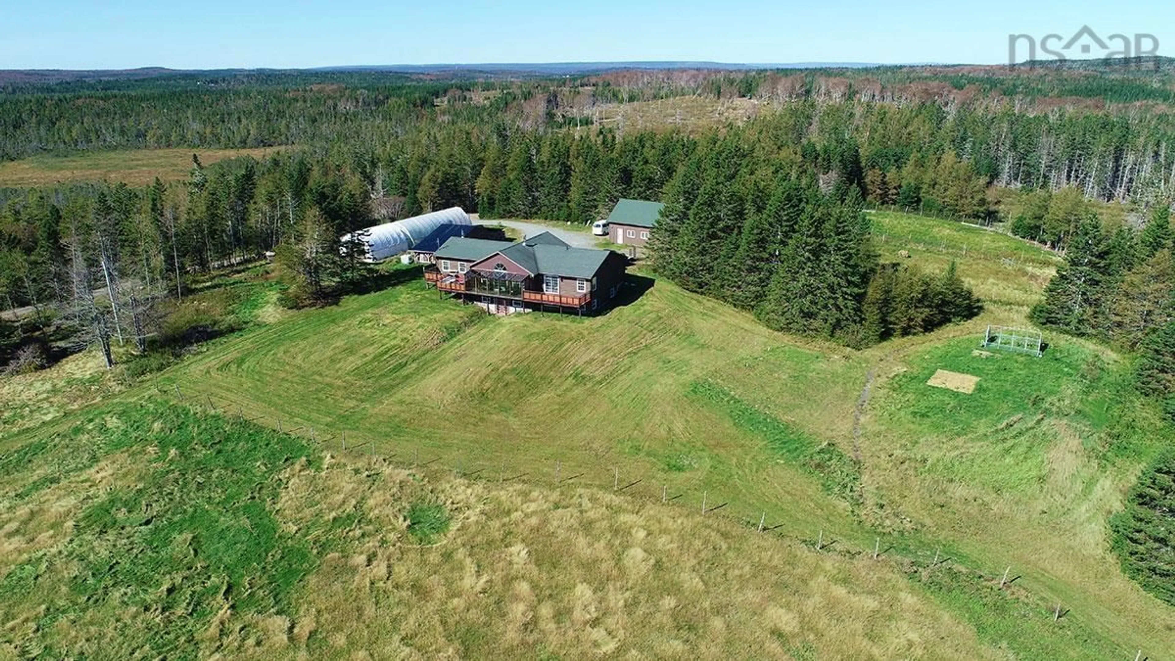 A pic from outside/outdoor area/front of a property/back of a property/a pic from drone, building for 923 Soldiers Cove Rd, Lewis Cove Road Nova Scotia B0E 3B0