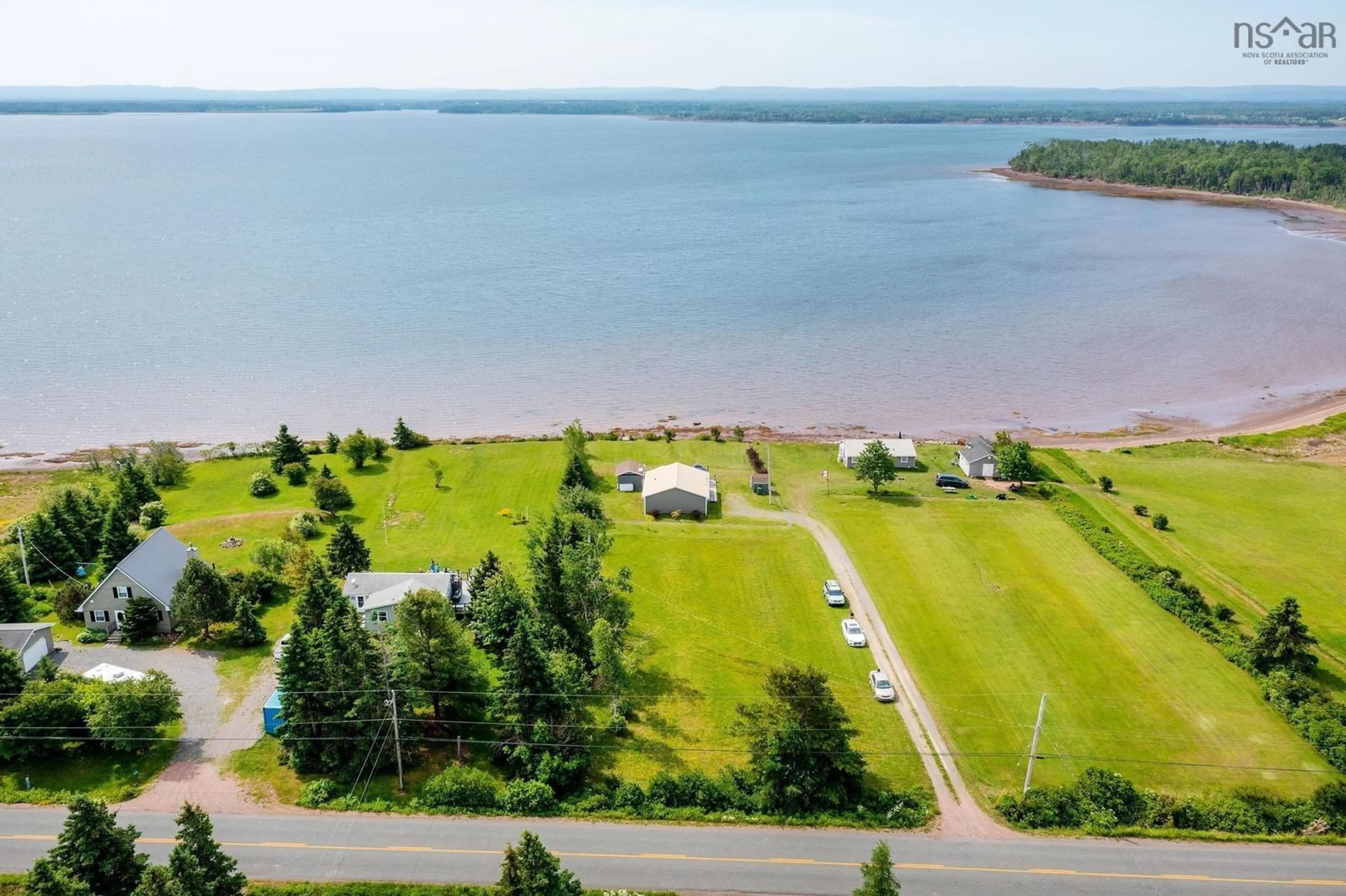 A pic from outside/outdoor area/front of a property/back of a property/a pic from drone, water/lake/river/ocean view for 2930 Malagash Rd, Malagash Nova Scotia B0K 1E0