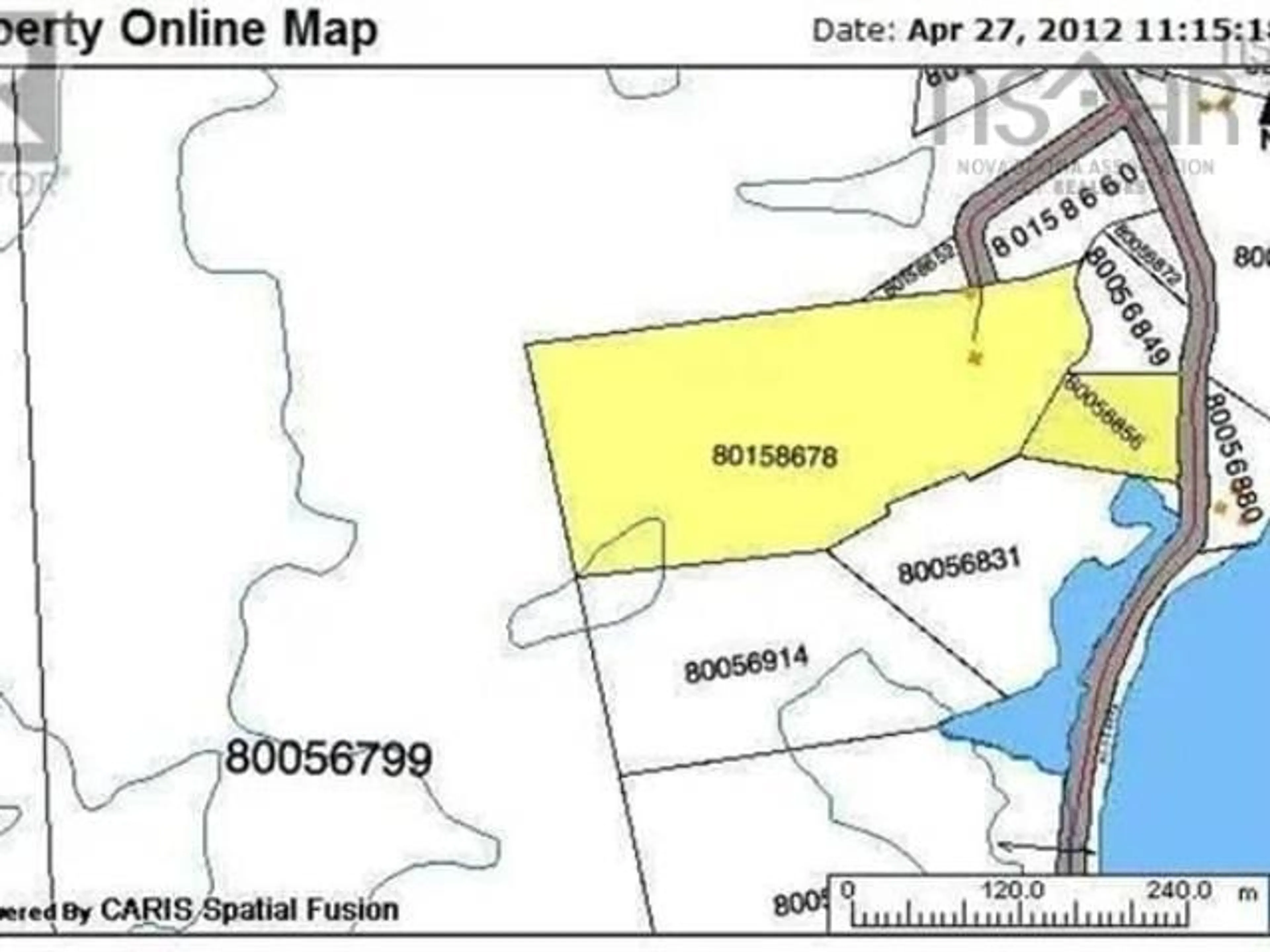 Picture of a map for 1560 Blanche Rd, Blanche Nova Scotia B0W 1T0