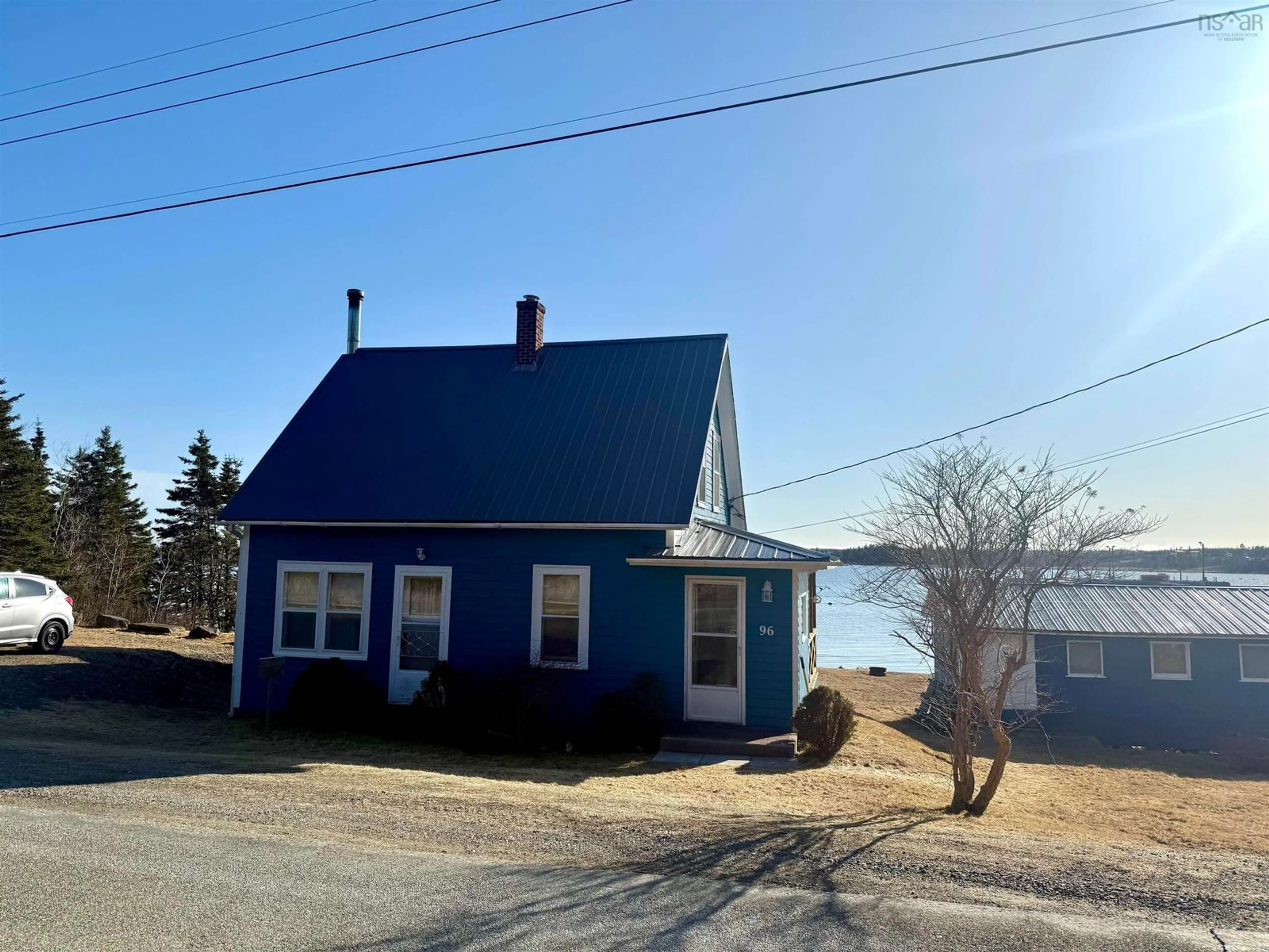A pic from outside/outdoor area/front of a property/back of a property/a pic from drone, water/lake/river/ocean view for 96 East Side Bickerton Rd, Port Bickerton Nova Scotia B0J 1A0