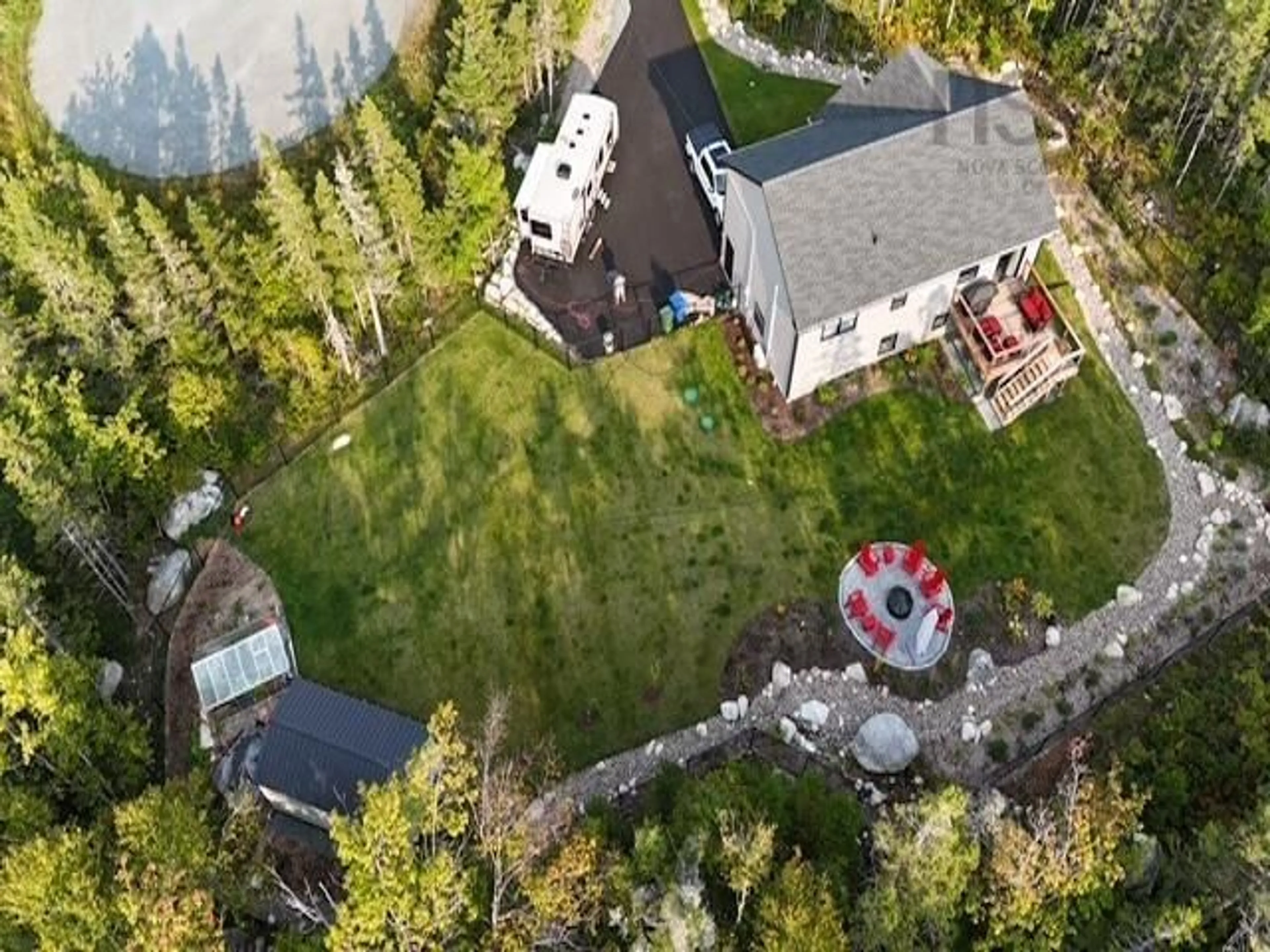 A pic from outside/outdoor area/front of a property/back of a property/a pic from drone, mountain view for 114 Oakwood Dr, Williamswood Nova Scotia B3V 1N7