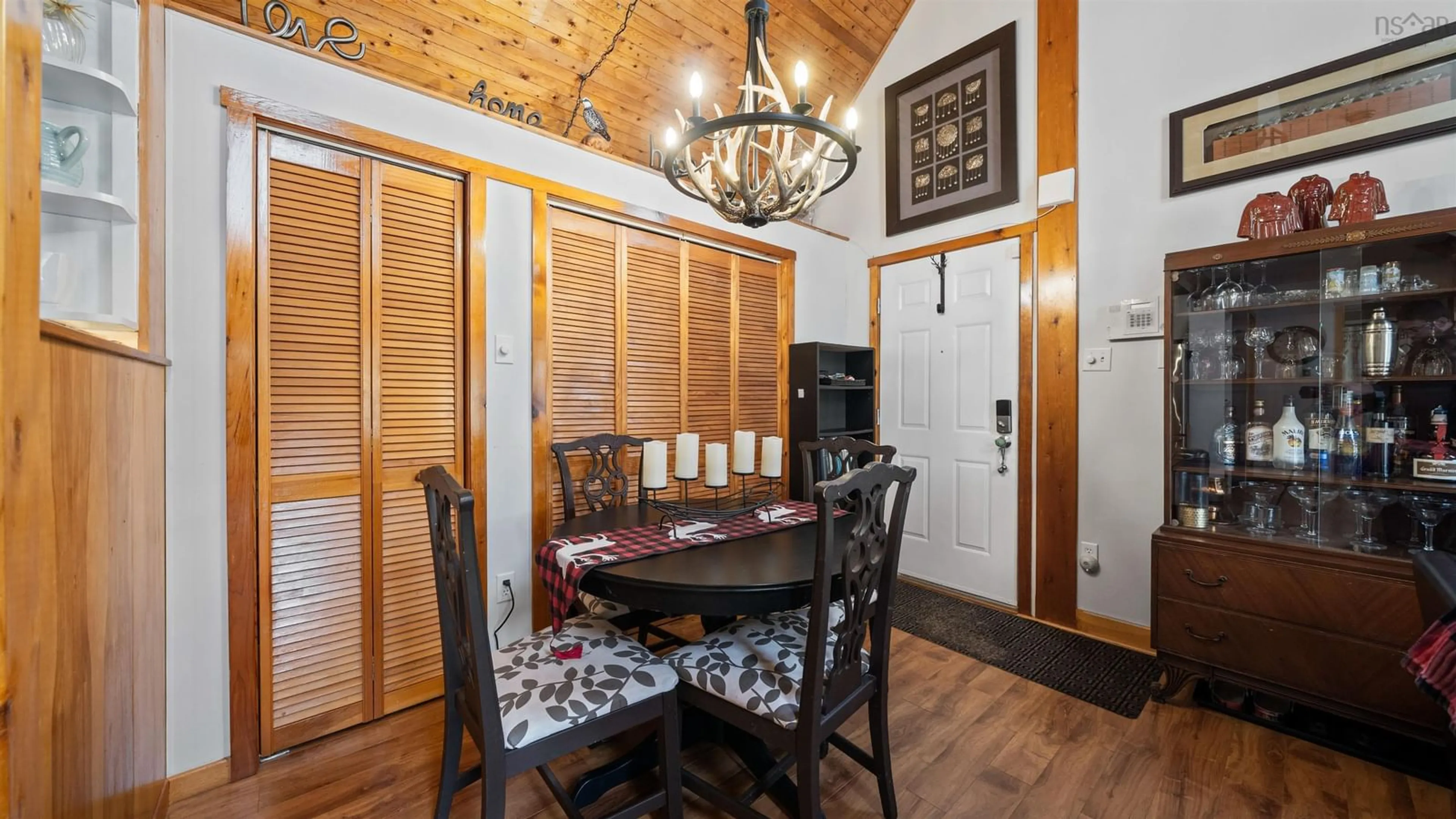 Dining room, wood/laminate floor for 2972 Mooseland Rd, River Lake Nova Scotia B0J 1Y0