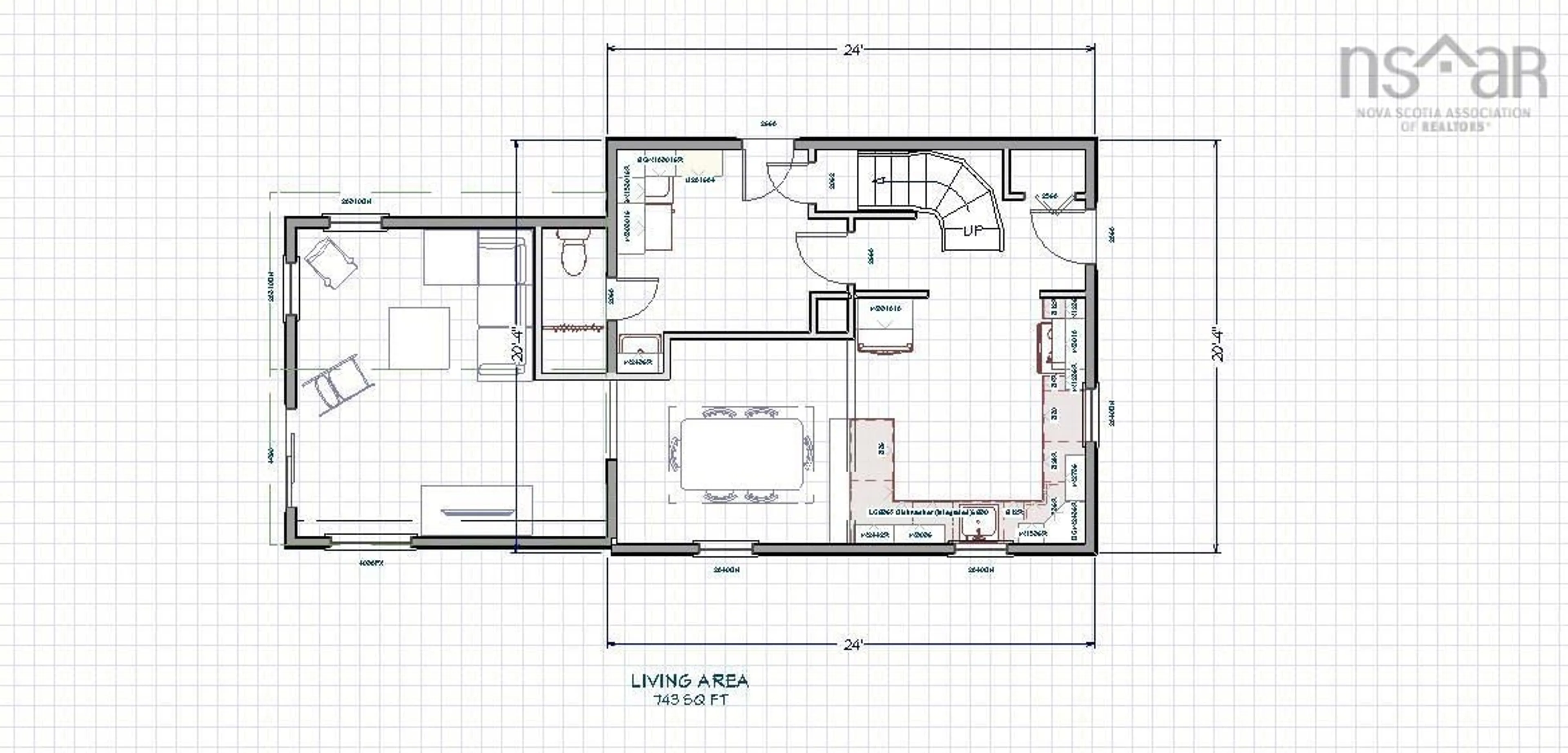 Floor plan for 15 Summer Street, Joggins Nova Scotia B0L 1A0
