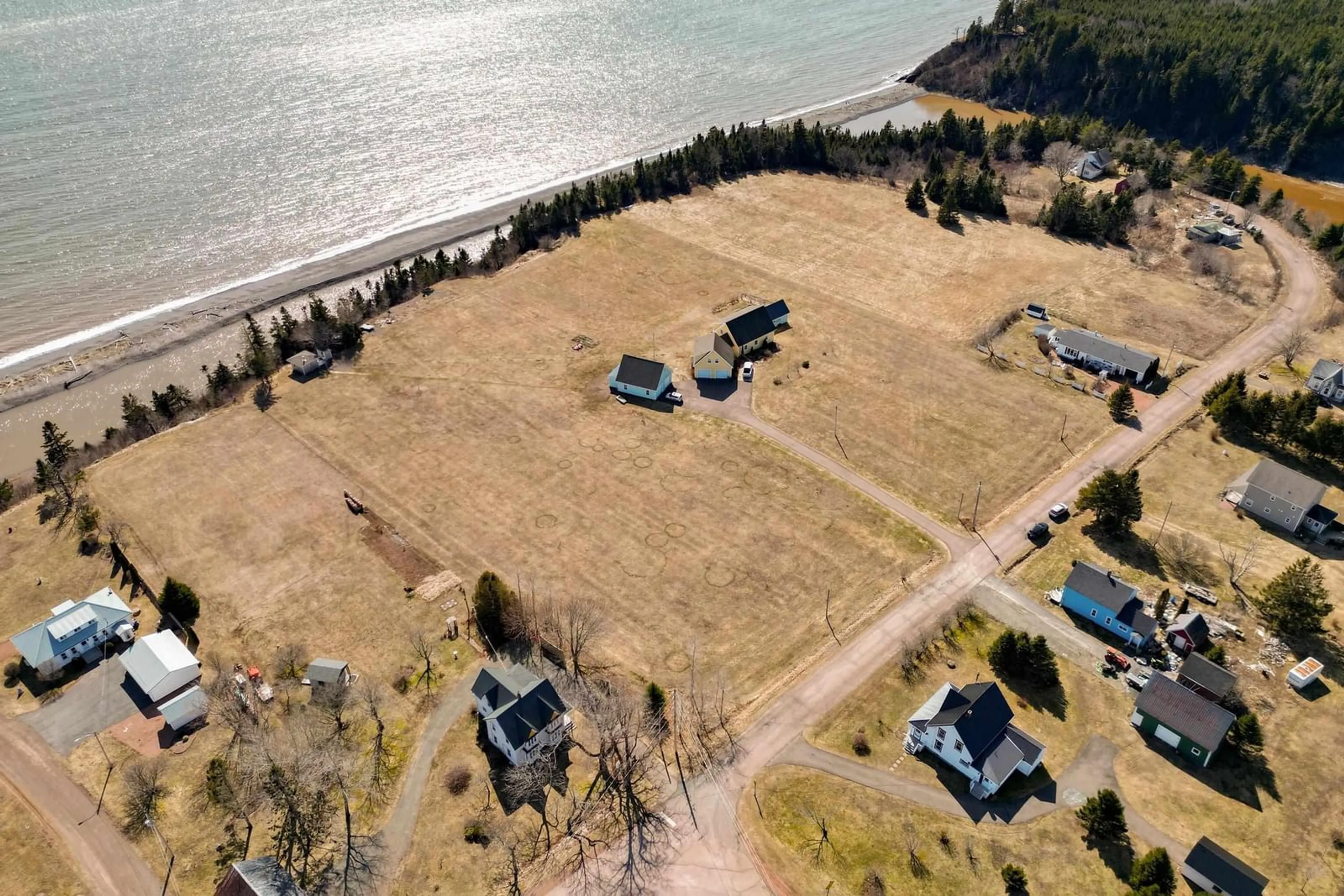 A pic from outside/outdoor area/front of a property/back of a property/a pic from drone, water/lake/river/ocean view for 6 Ratchford Rd, Port Greville Nova Scotia B0M 1T0