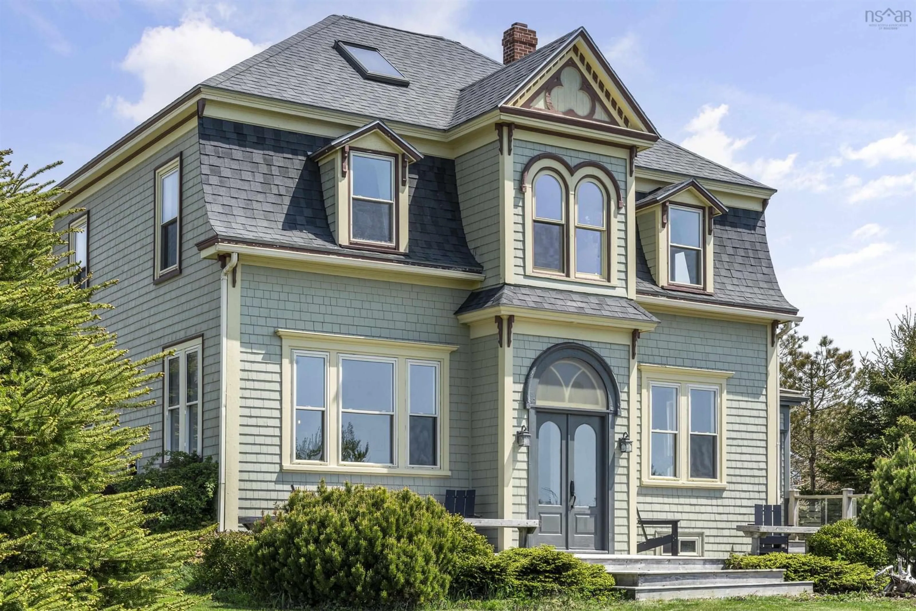 Home with vinyl exterior material, street for 161 Five Houses Rd, Lower LaHave Nova Scotia B0J 2W0