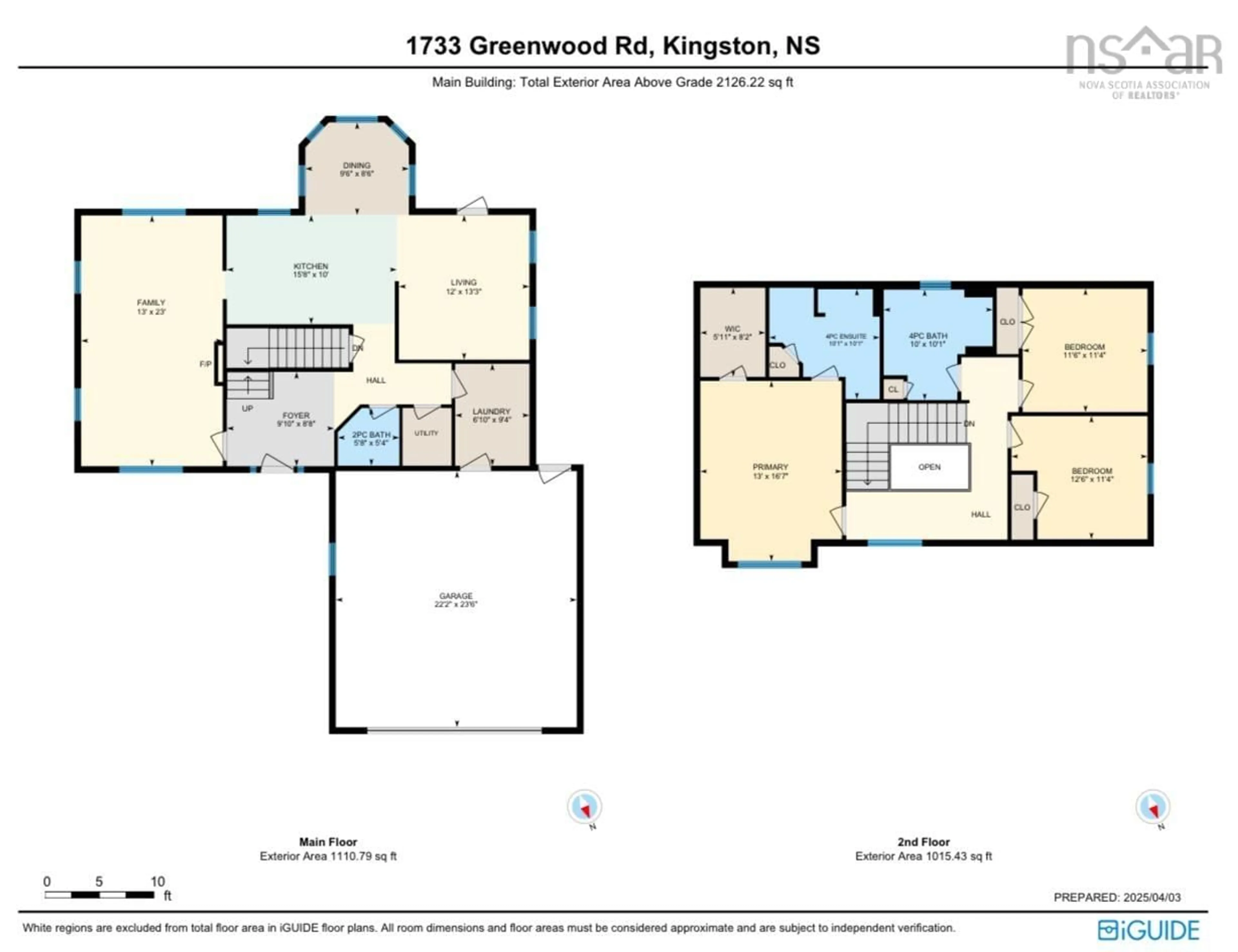 Floor plan for 1733 Greenwood Rd, Kingston Nova Scotia B0P 1R0