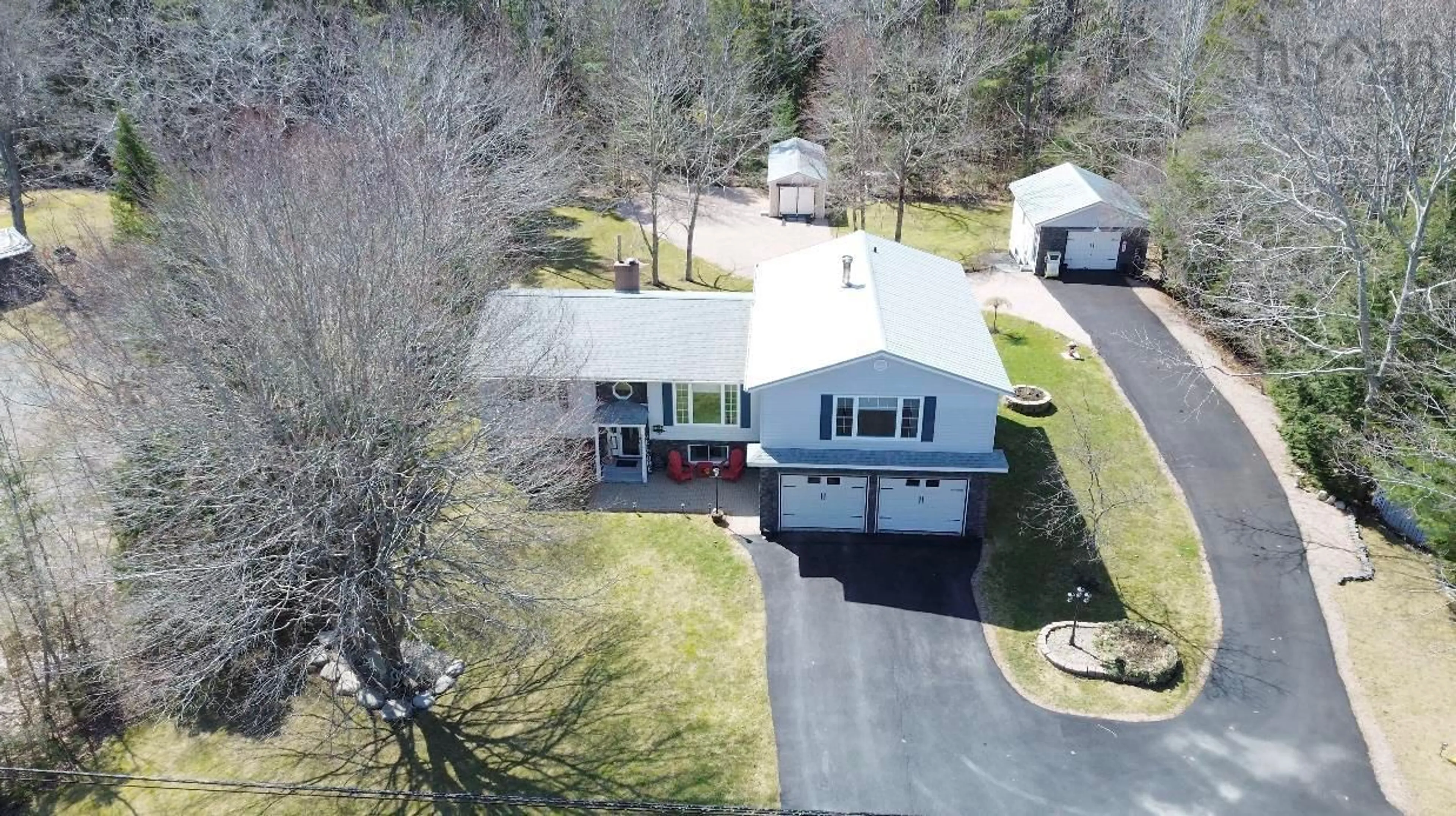 A pic from outside/outdoor area/front of a property/back of a property/a pic from drone, street for 559 Upper Branch Rd, Wileville Nova Scotia B4V 5M6