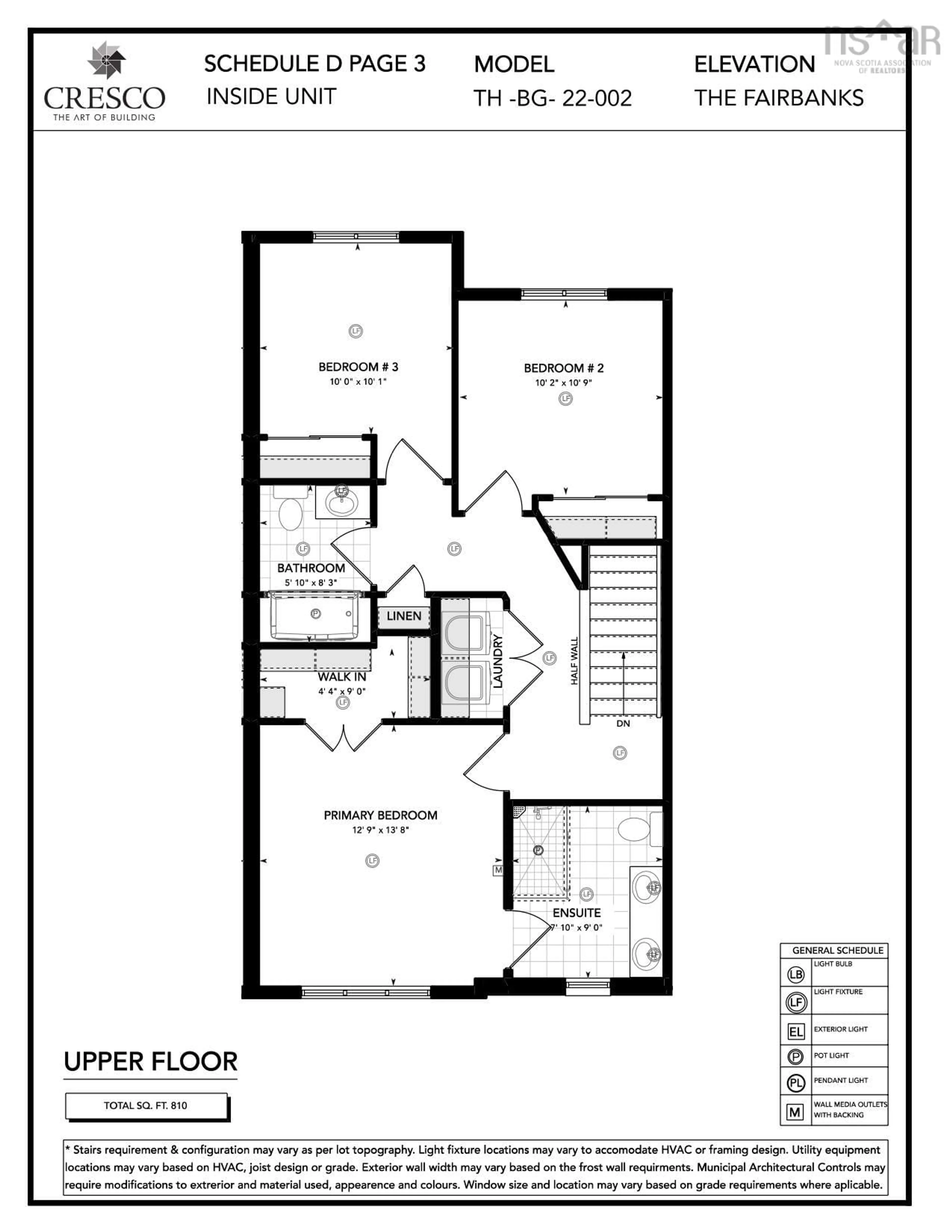 Floor plan for 7 Goldenglade Close #GC09B, Dartmouth Nova Scotia B2X 2E8