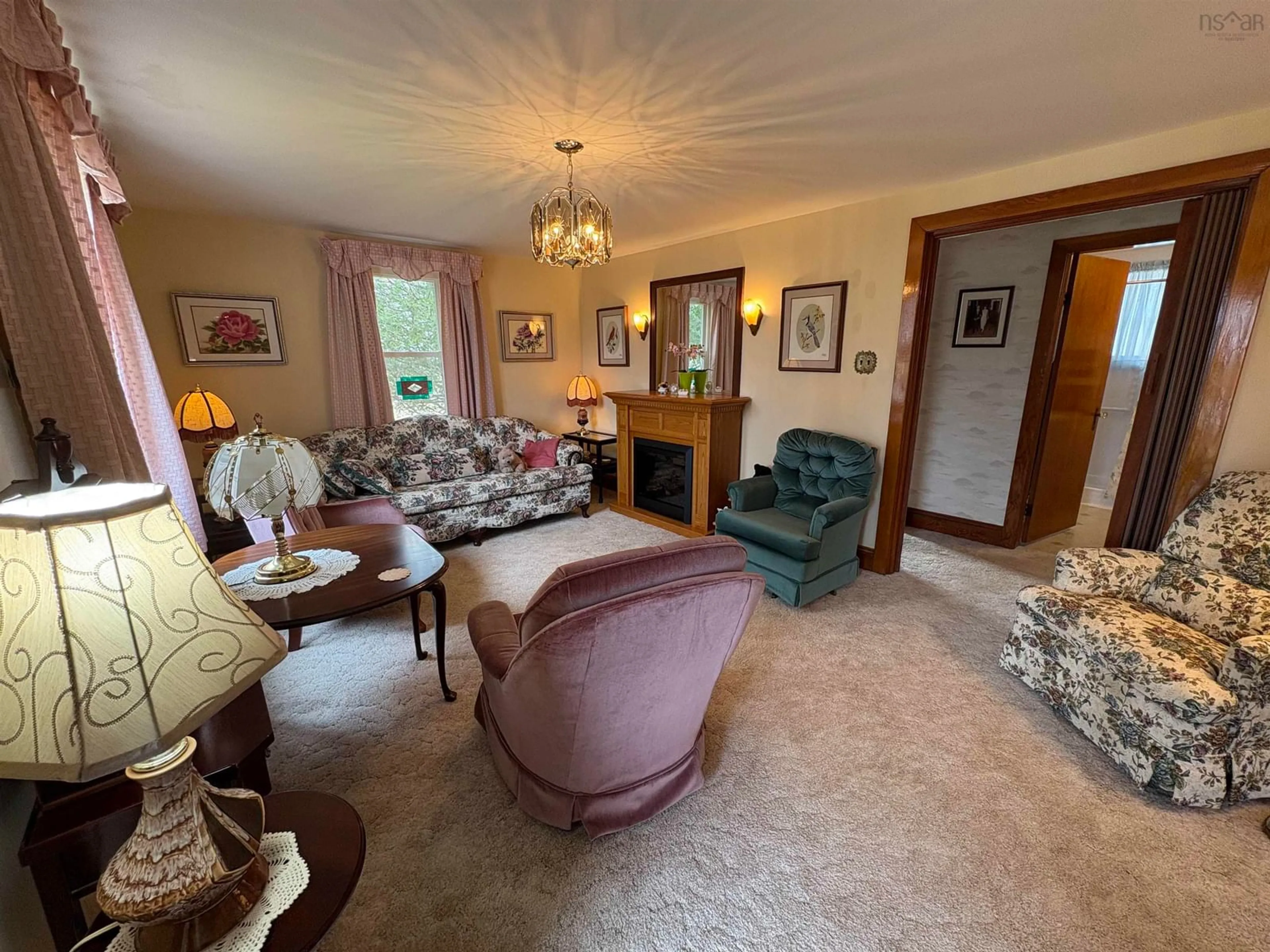 Living room with furniture, unknown for 2152 Queen St, Westville Nova Scotia B0K 2A0