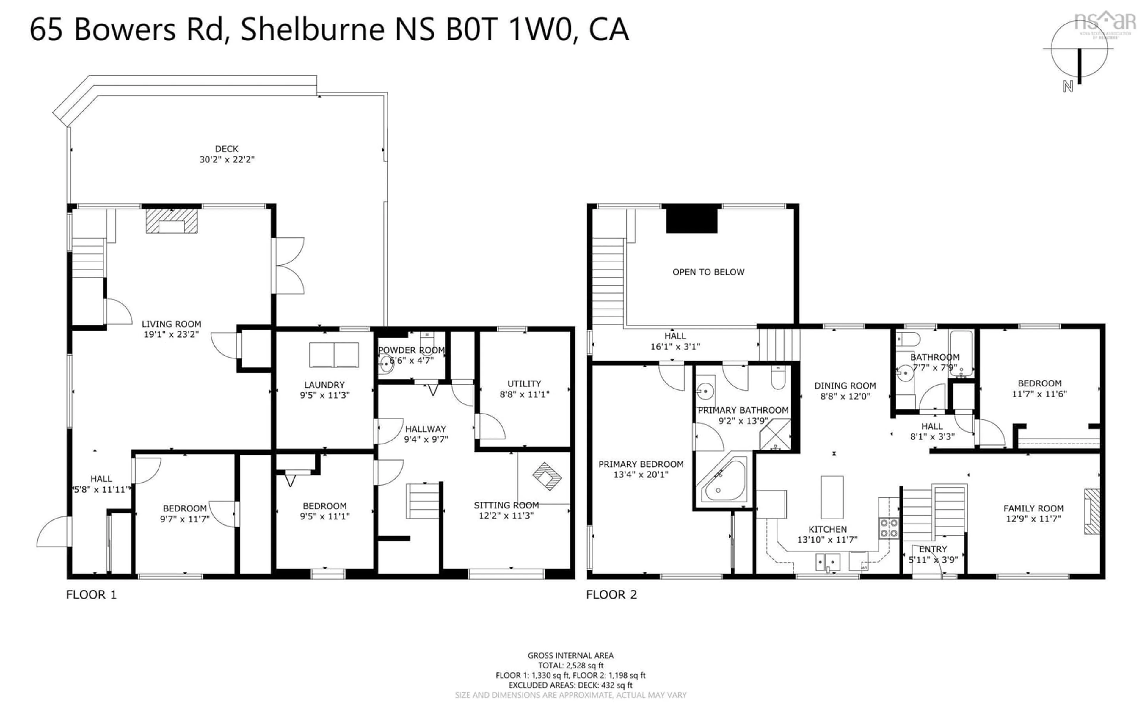 Floor plan for 65 Bowers Rd, Lower Ohio Nova Scotia B0T 1W0