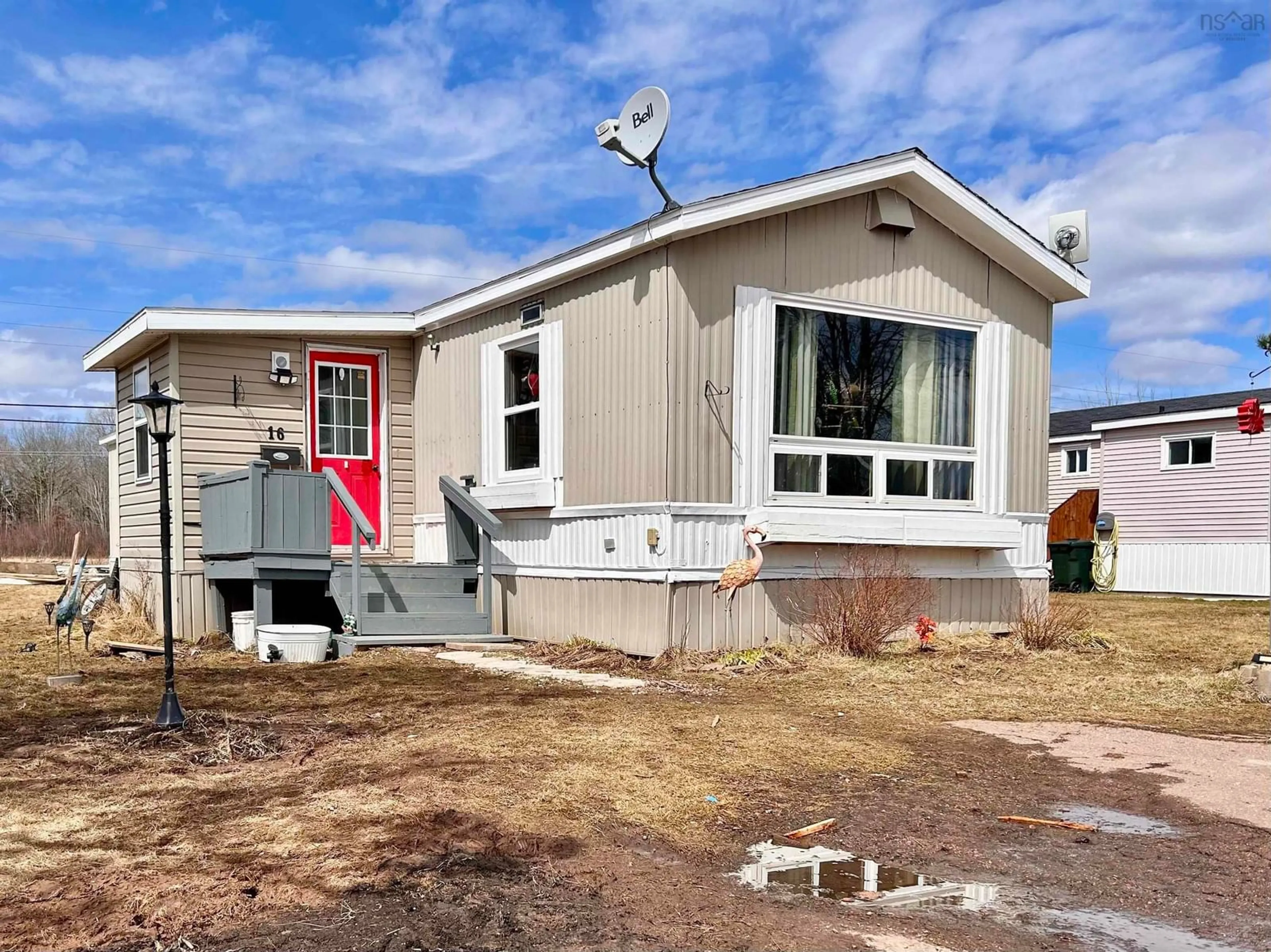 Home with vinyl exterior material, street for 16 Brentwood Estate, Amherst Nova Scotia B4H 4G6