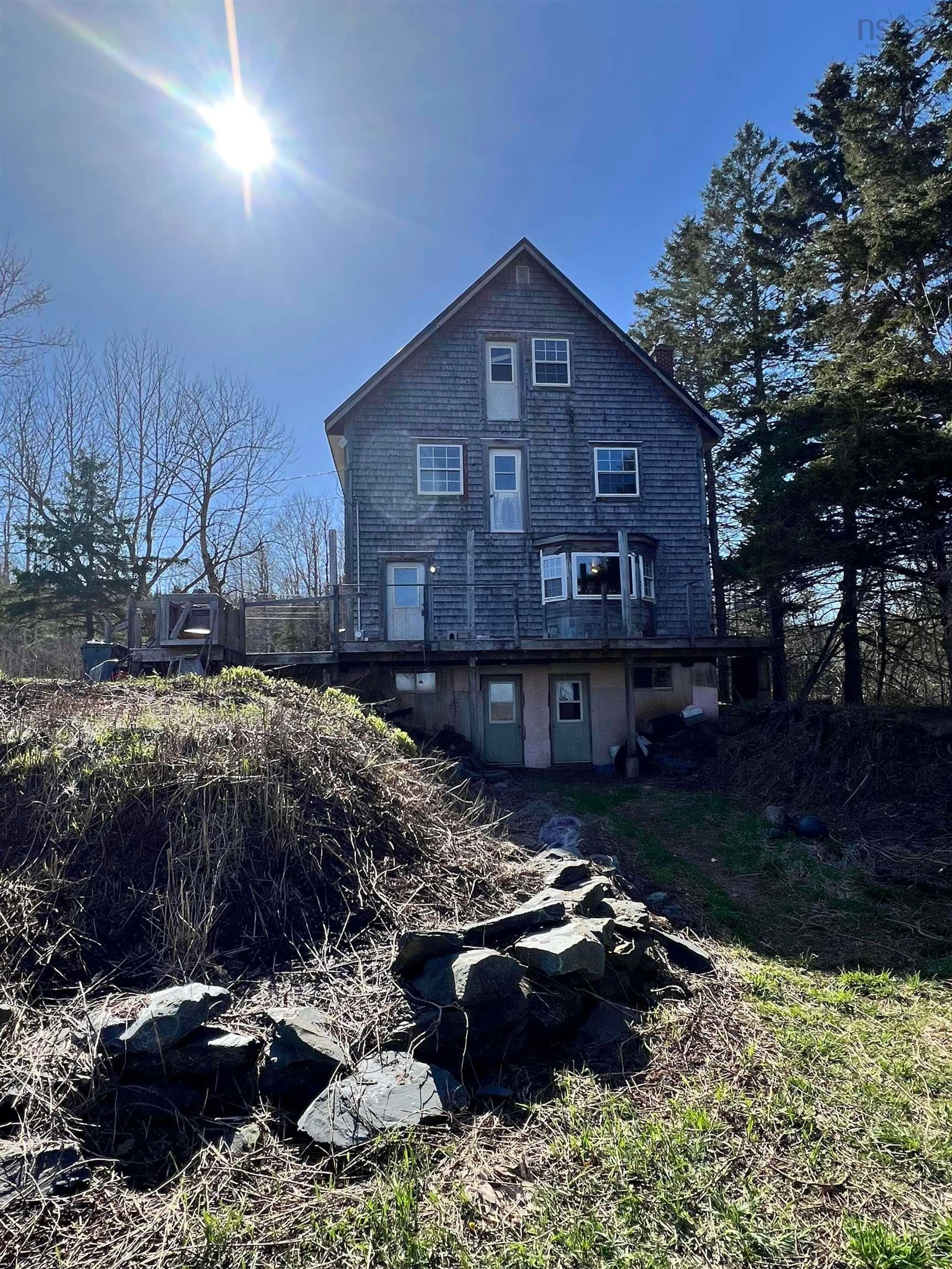 A pic from outside/outdoor area/front of a property/back of a property/a pic from drone, building for 10863 Highway 215, South Maitland Nova Scotia B0N 2H0