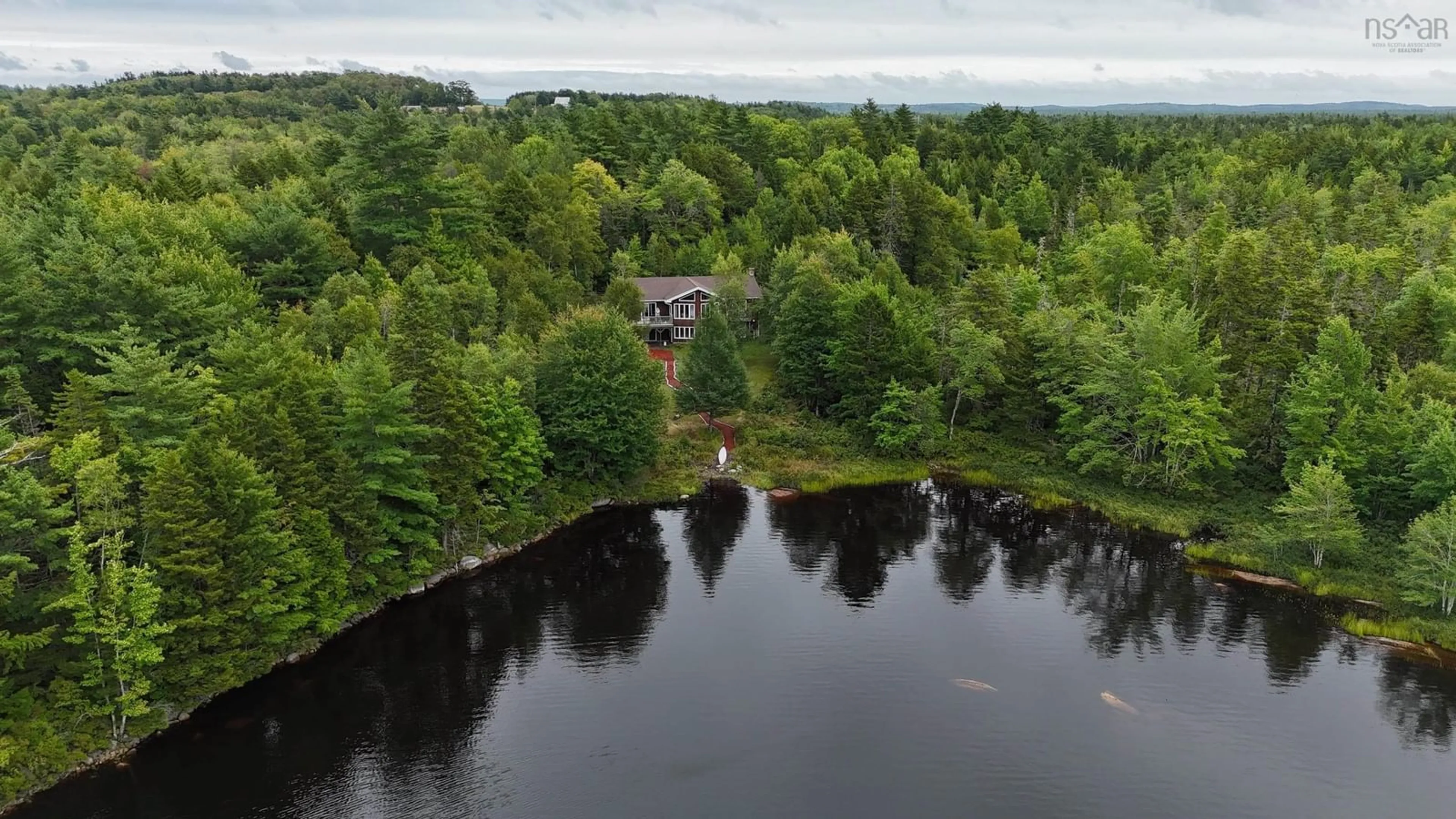 A pic from outside/outdoor area/front of a property/back of a property/a pic from drone, water/lake/river/ocean view for 52 Jefferson Rd, Laconia Nova Scotia B4V 5W5