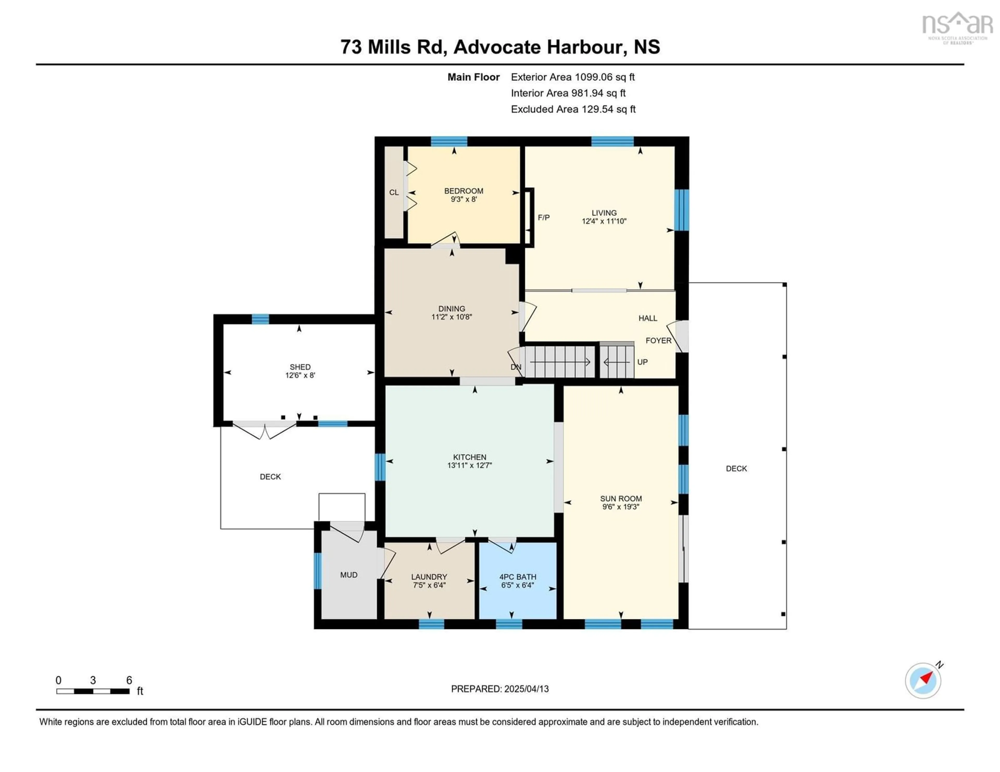 Floor plan for 73 Mills Rd, Advocate Harbour Nova Scotia B0M 1A0