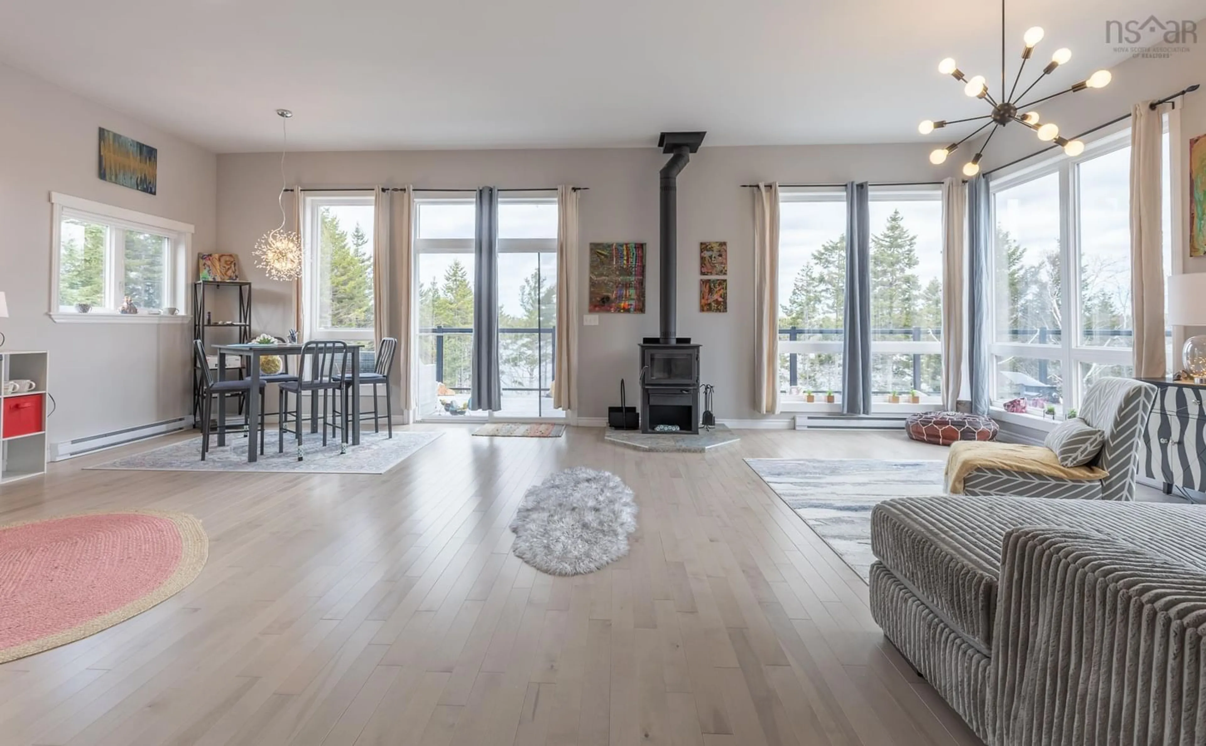 Living room with furniture, unknown for 93 Maple Leaf Dr, East Canaan Nova Scotia B0W 3M0