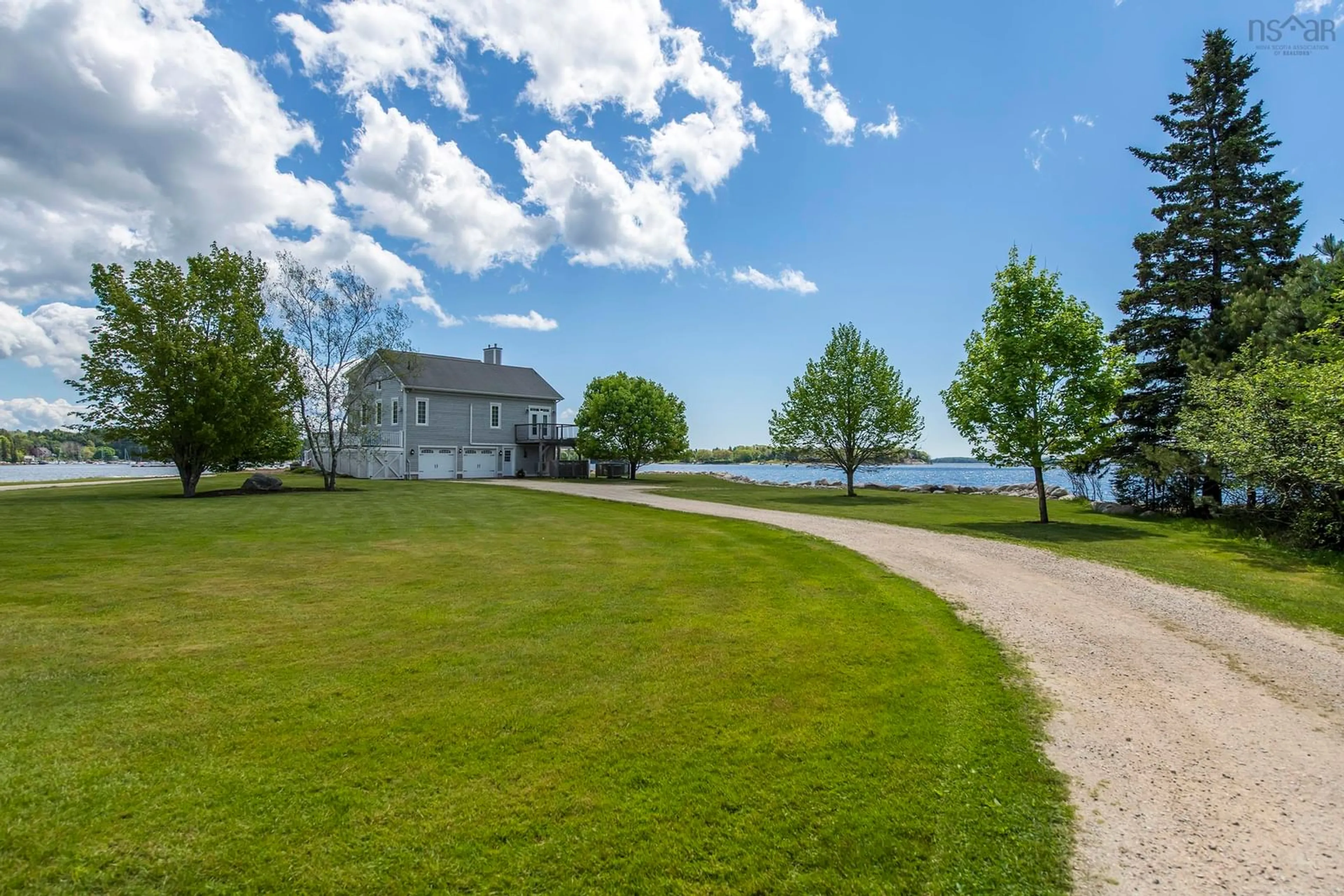 A pic from outside/outdoor area/front of a property/back of a property/a pic from drone, water/lake/river/ocean view for 30 Seabreeze Lane, Chester Basin Nova Scotia B0J 1K0
