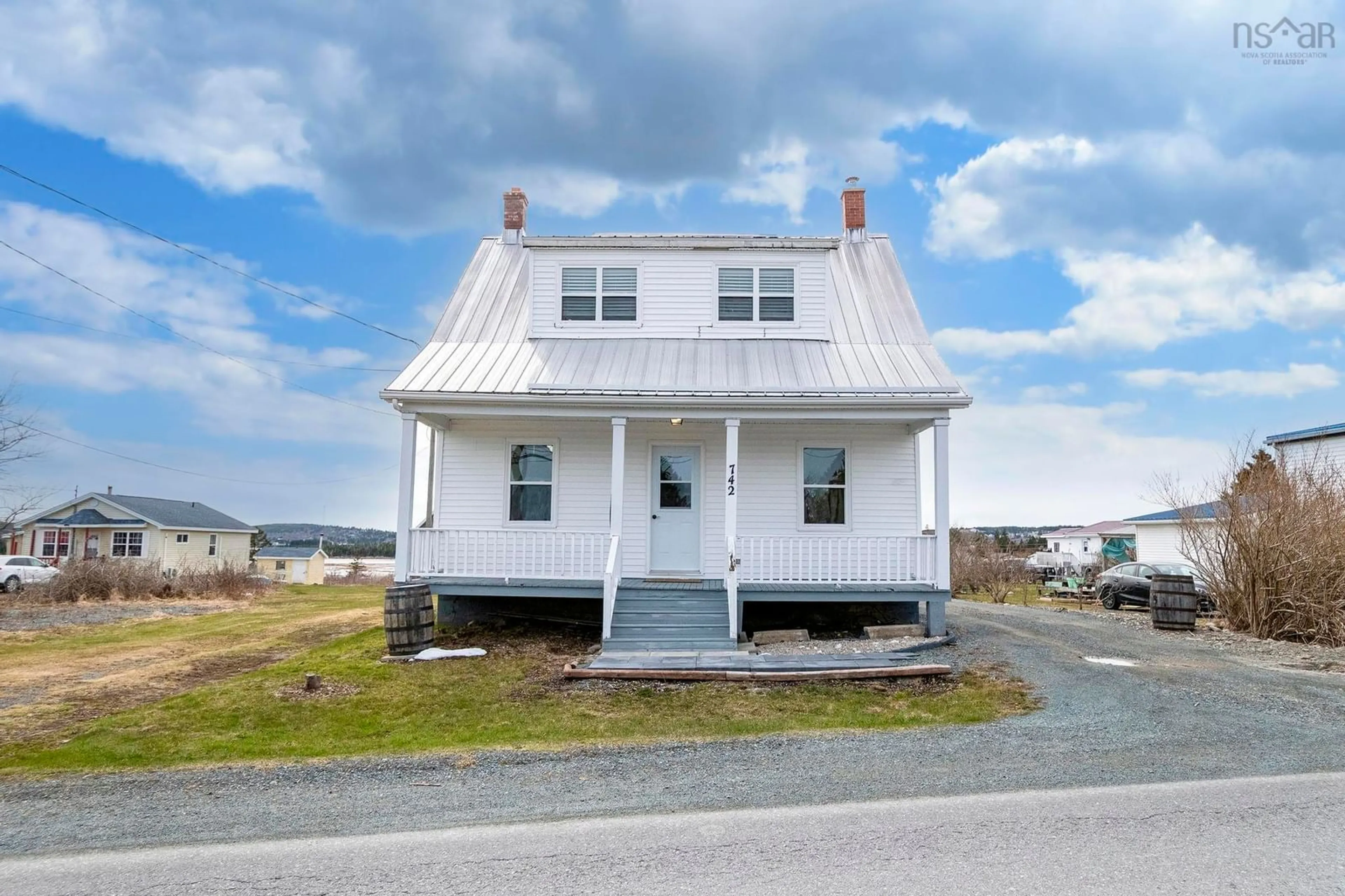 Home with vinyl exterior material, street for 742 East Chezzetcook Rd, East Chezzetcook Nova Scotia B0J 2L0