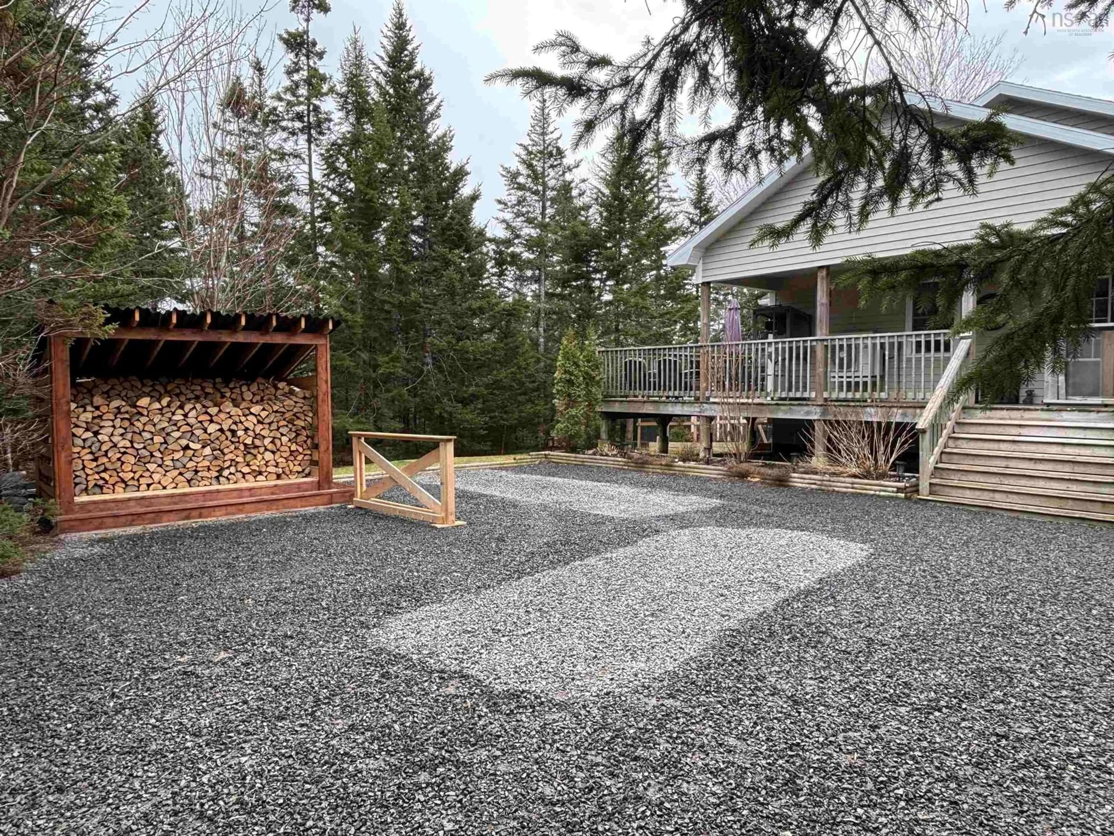 Patio, mountain view for 330 Lakefront Dr, Chelsea Nova Scotia B4V 7M9