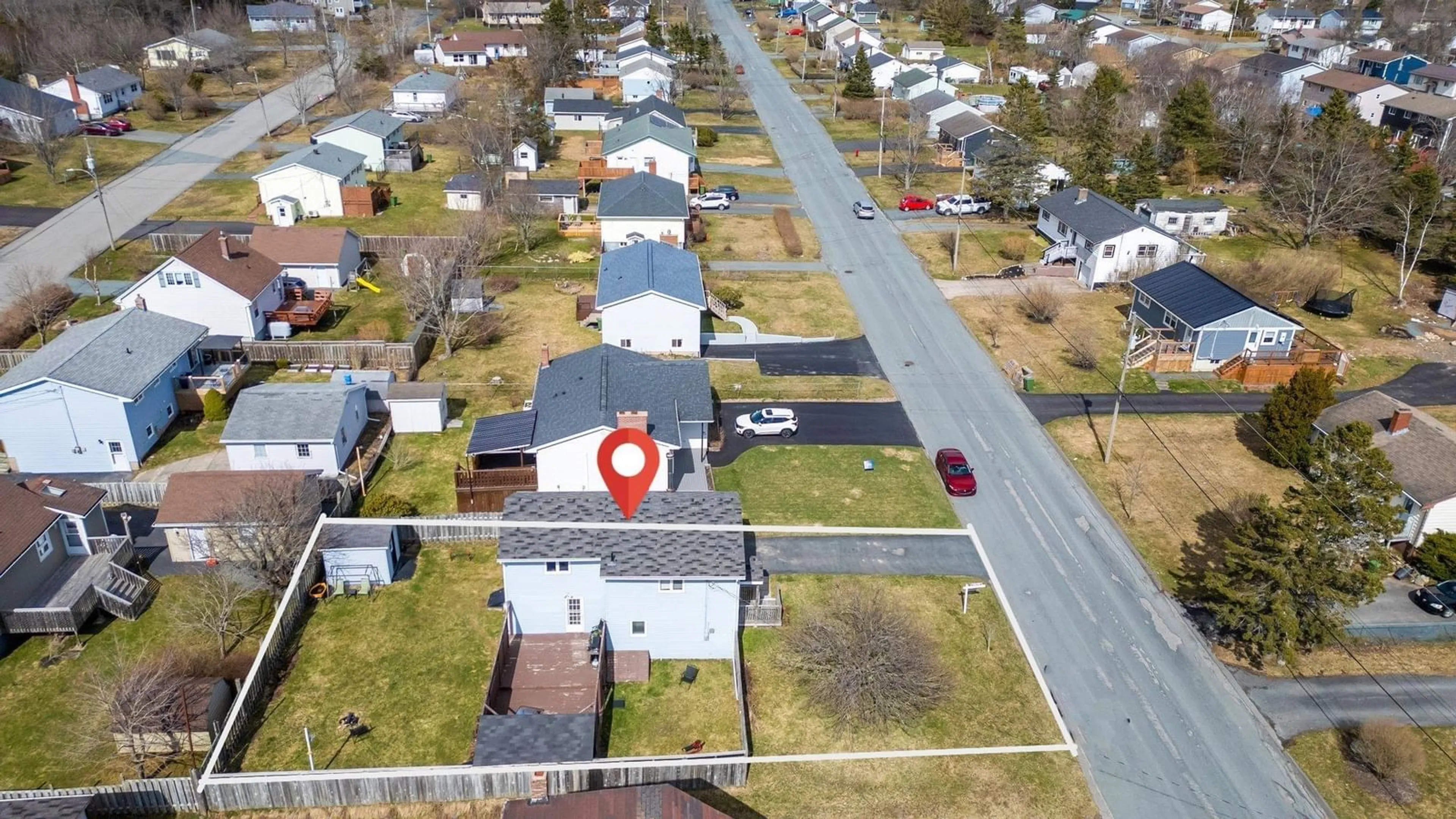 A pic from outside/outdoor area/front of a property/back of a property/a pic from drone, street for 40 Hornes Rd, Eastern Passage Nova Scotia B3G 1A5
