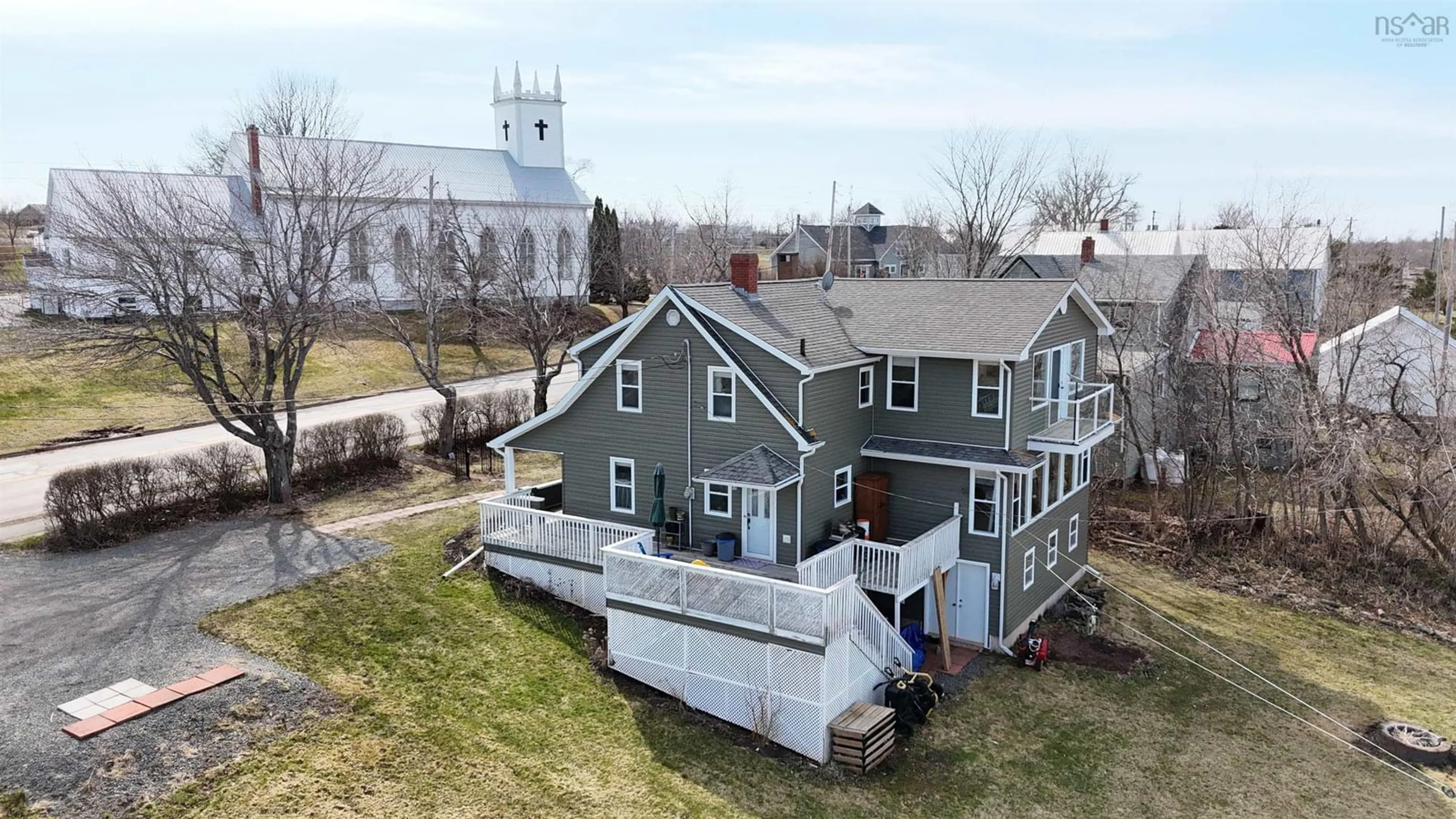 A pic from outside/outdoor area/front of a property/back of a property/a pic from drone, building for 197 Main St, Tatamagouche Nova Scotia B0K 1V0