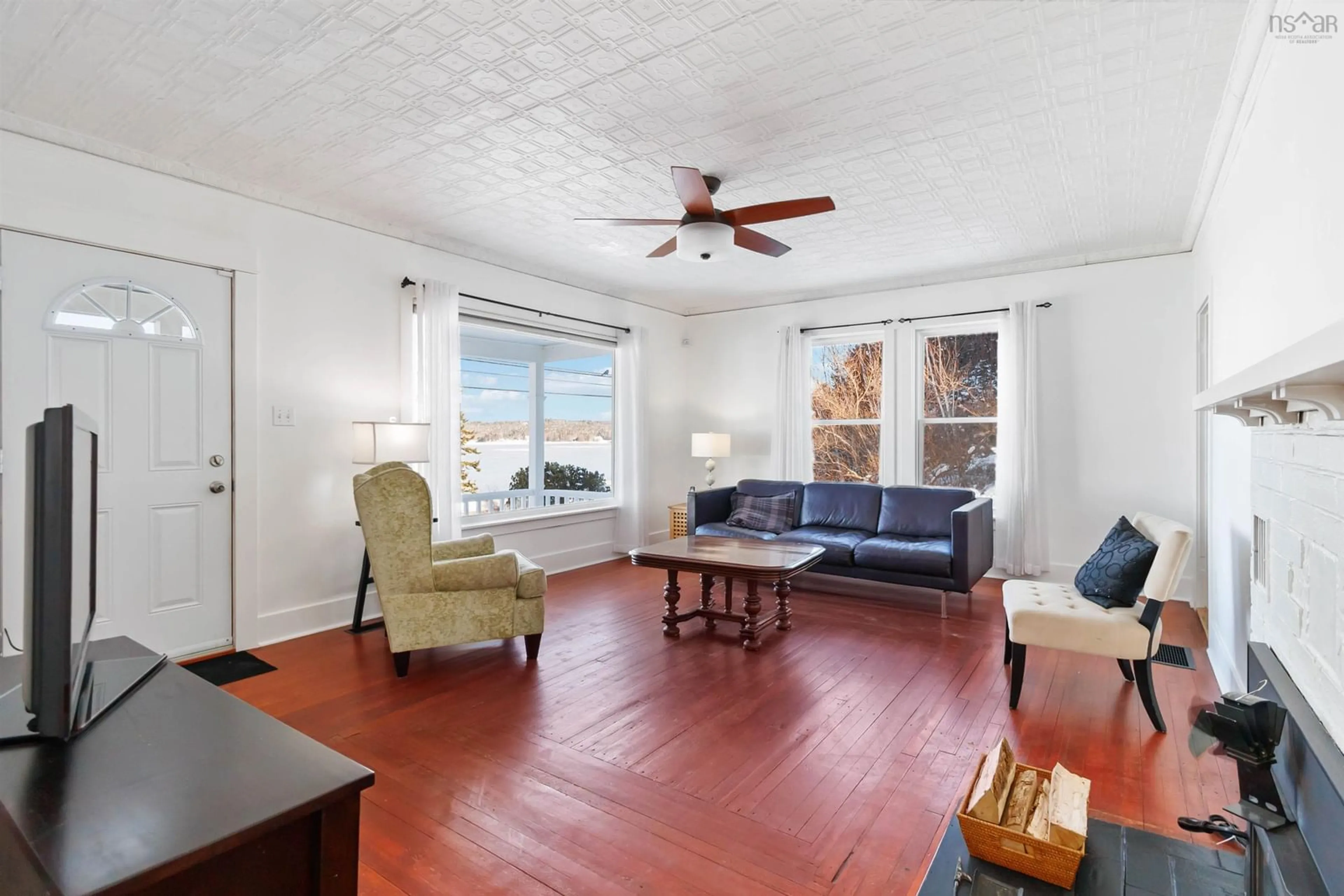 Living room with furniture, unknown for 3062 Highway 331, Pentz Nova Scotia B0R 1G0