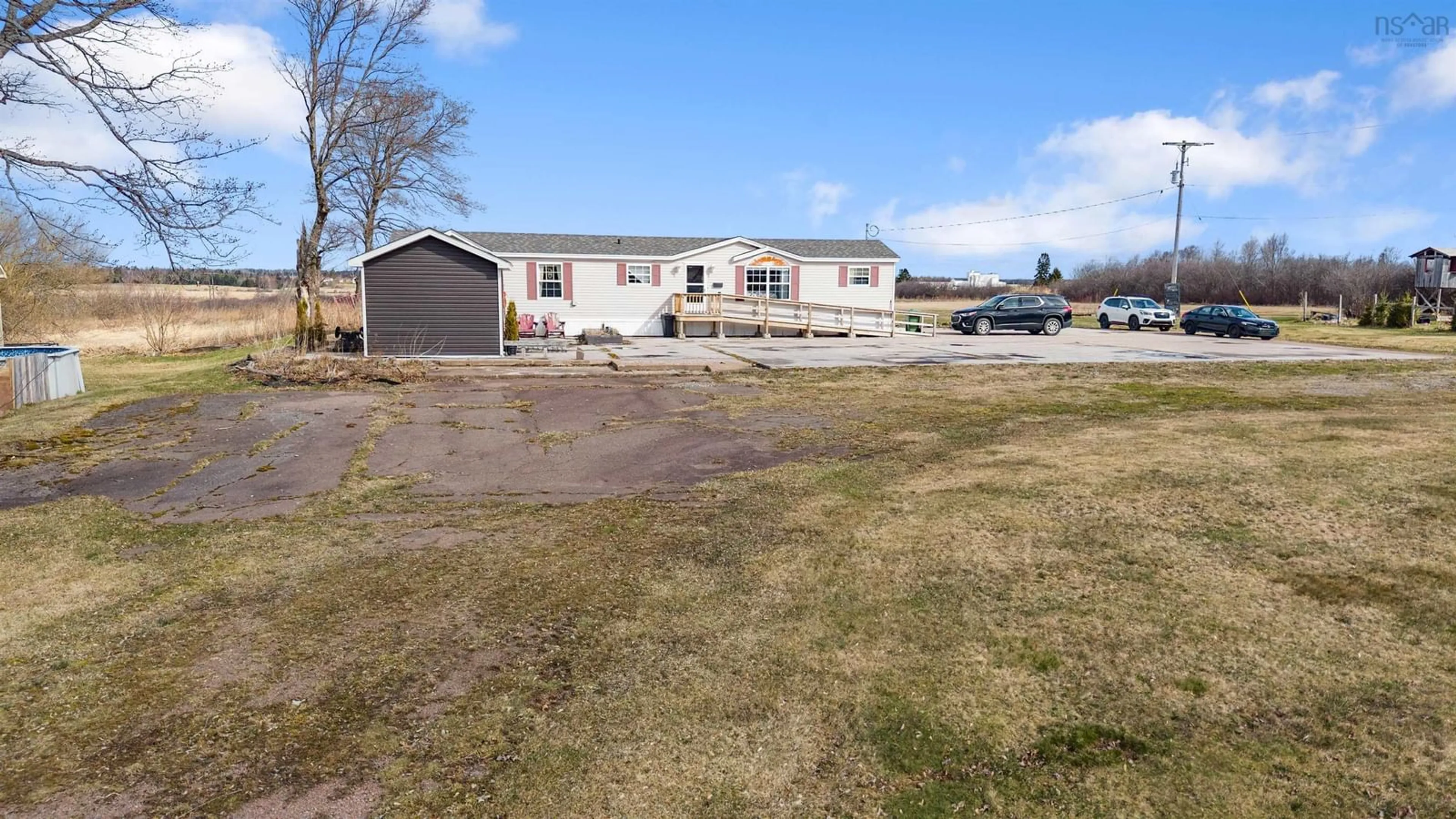 A pic from outside/outdoor area/front of a property/back of a property/a pic from drone, unknown for 4293 Highway 302, Nappan Nova Scotia B0L 1C0