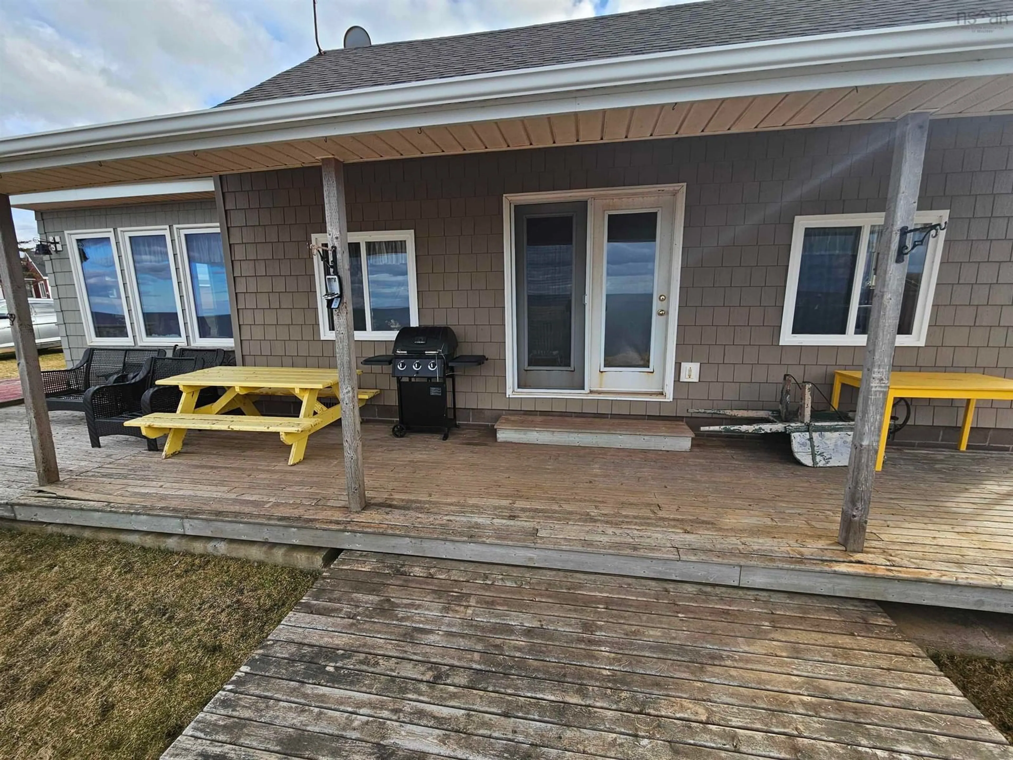 Patio, water/lake/river/ocean view for 219 Norm Greene Trail, Port Howe Nova Scotia B0K 1K0