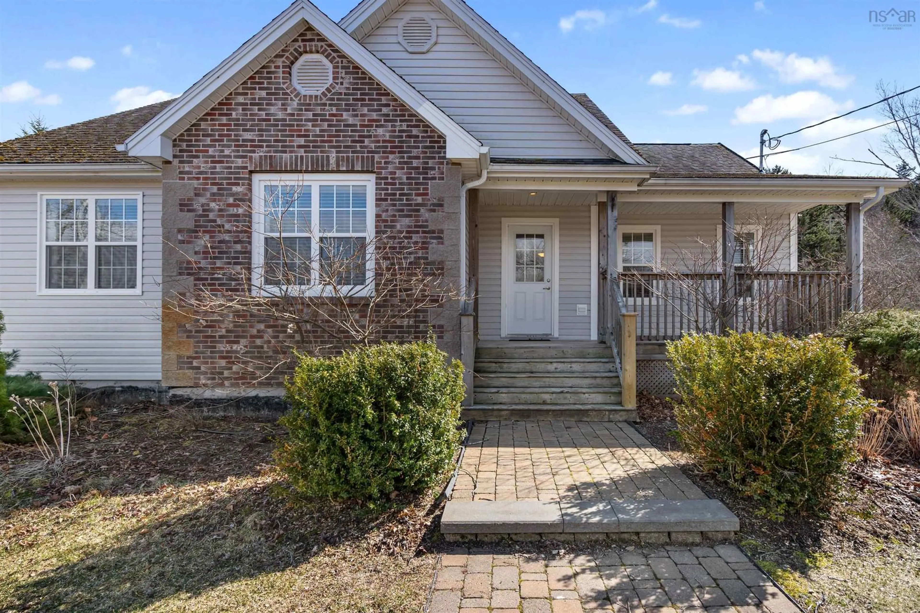 Home with brick exterior material, street for 1255 Highway 2, Moose River Nova Scotia B0M 1N0