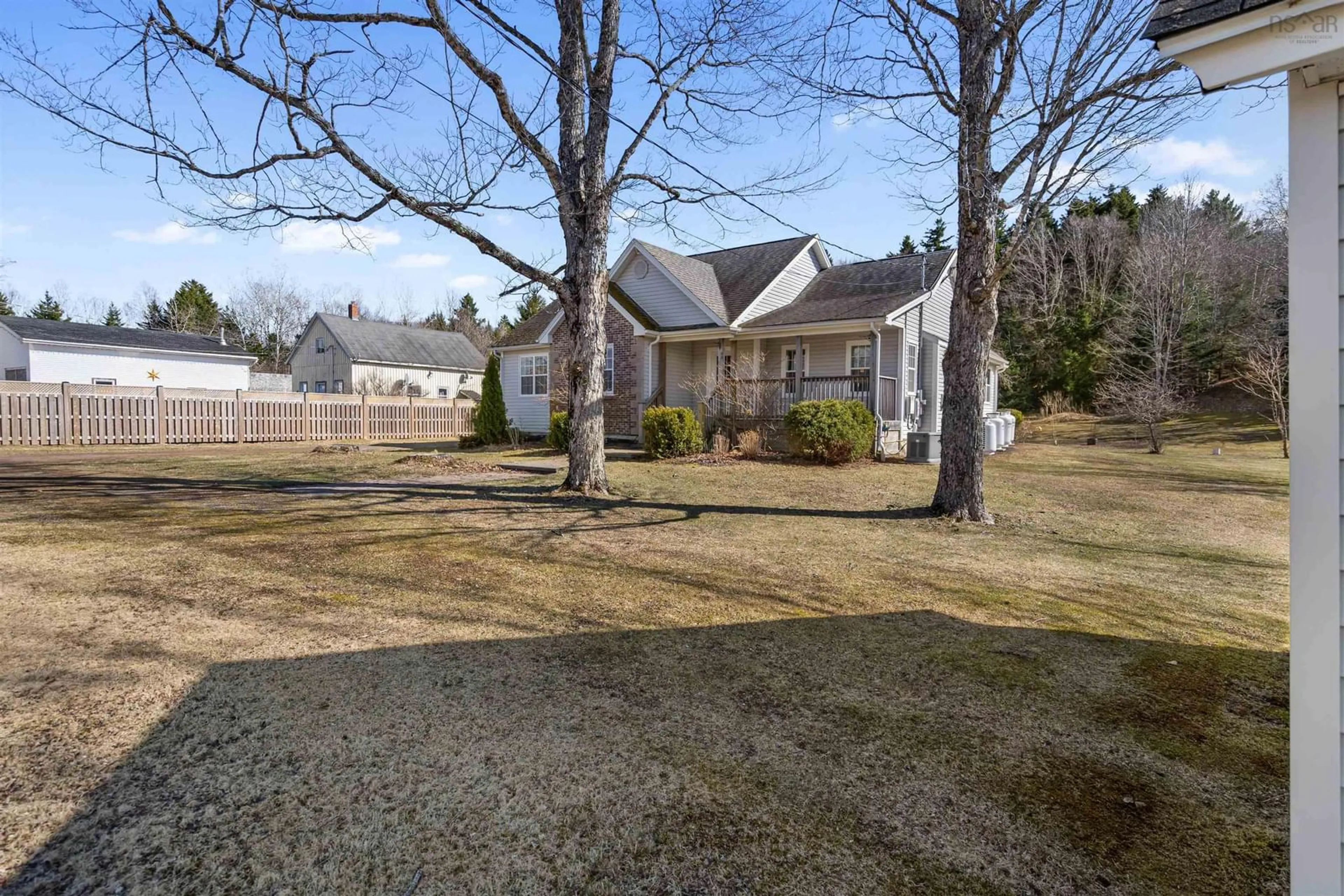 A pic from outside/outdoor area/front of a property/back of a property/a pic from drone, unknown for 1255 Highway 2, Moose River Nova Scotia B0M 1N0