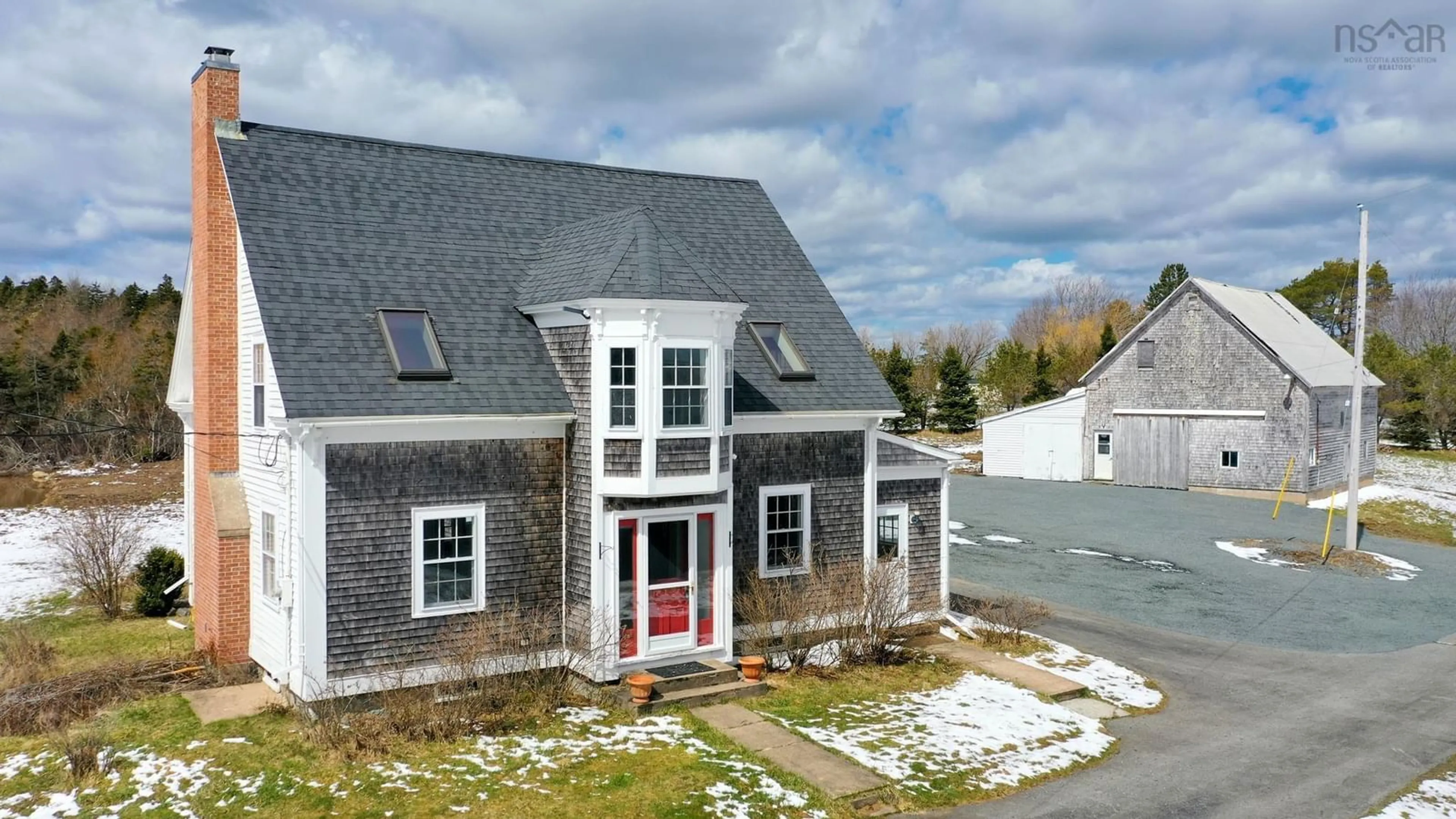 A pic from outside/outdoor area/front of a property/back of a property/a pic from drone, unknown for 236 Princes Inlet Dr, Martins Brook Nova Scotia B0J 2C0