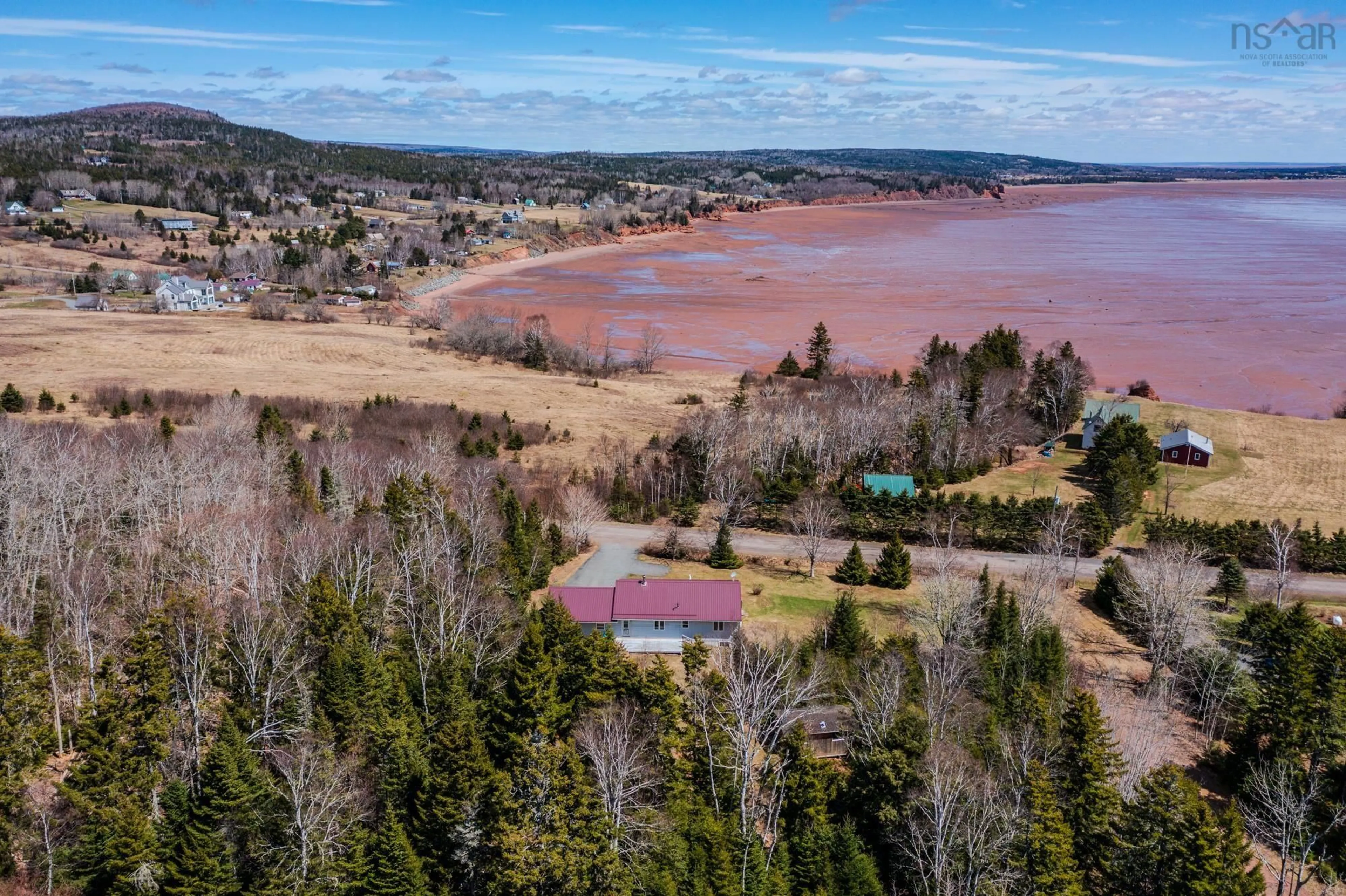 A pic from outside/outdoor area/front of a property/back of a property/a pic from drone, water/lake/river/ocean view for 238 Soley Cove Rd, Lower Economy Nova Scotia B0M 1B0