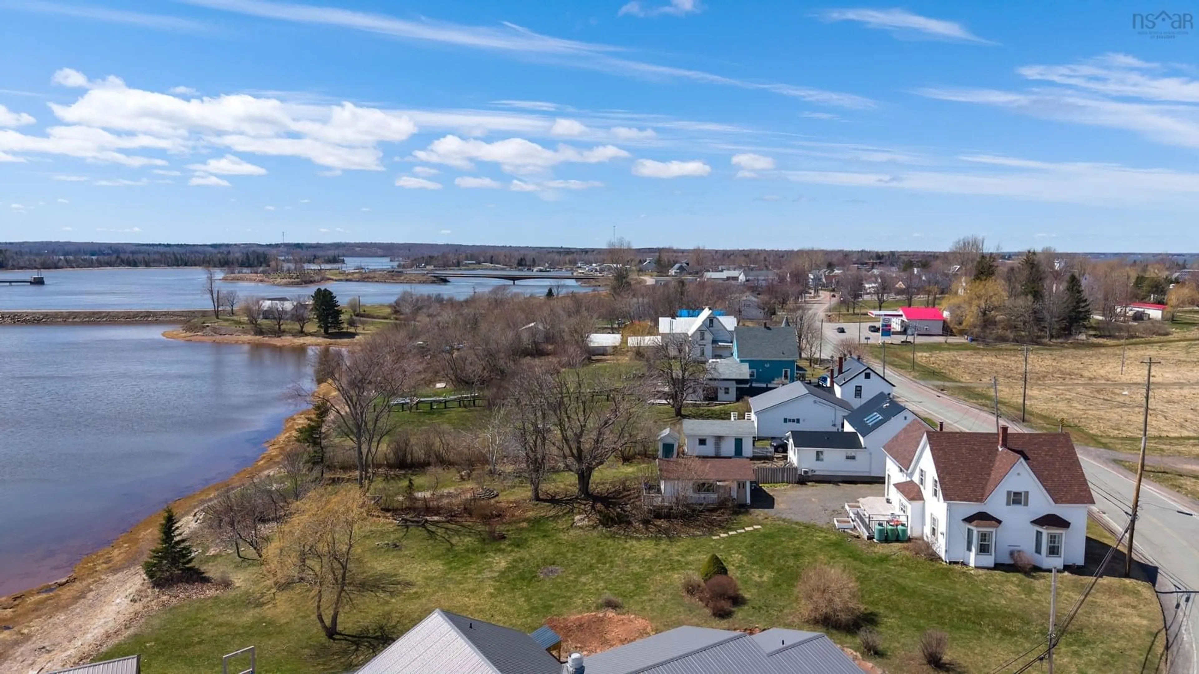 A pic from outside/outdoor area/front of a property/back of a property/a pic from drone, water/lake/river/ocean view for 10452 Durham St, Pugwash Nova Scotia B0K 1L0