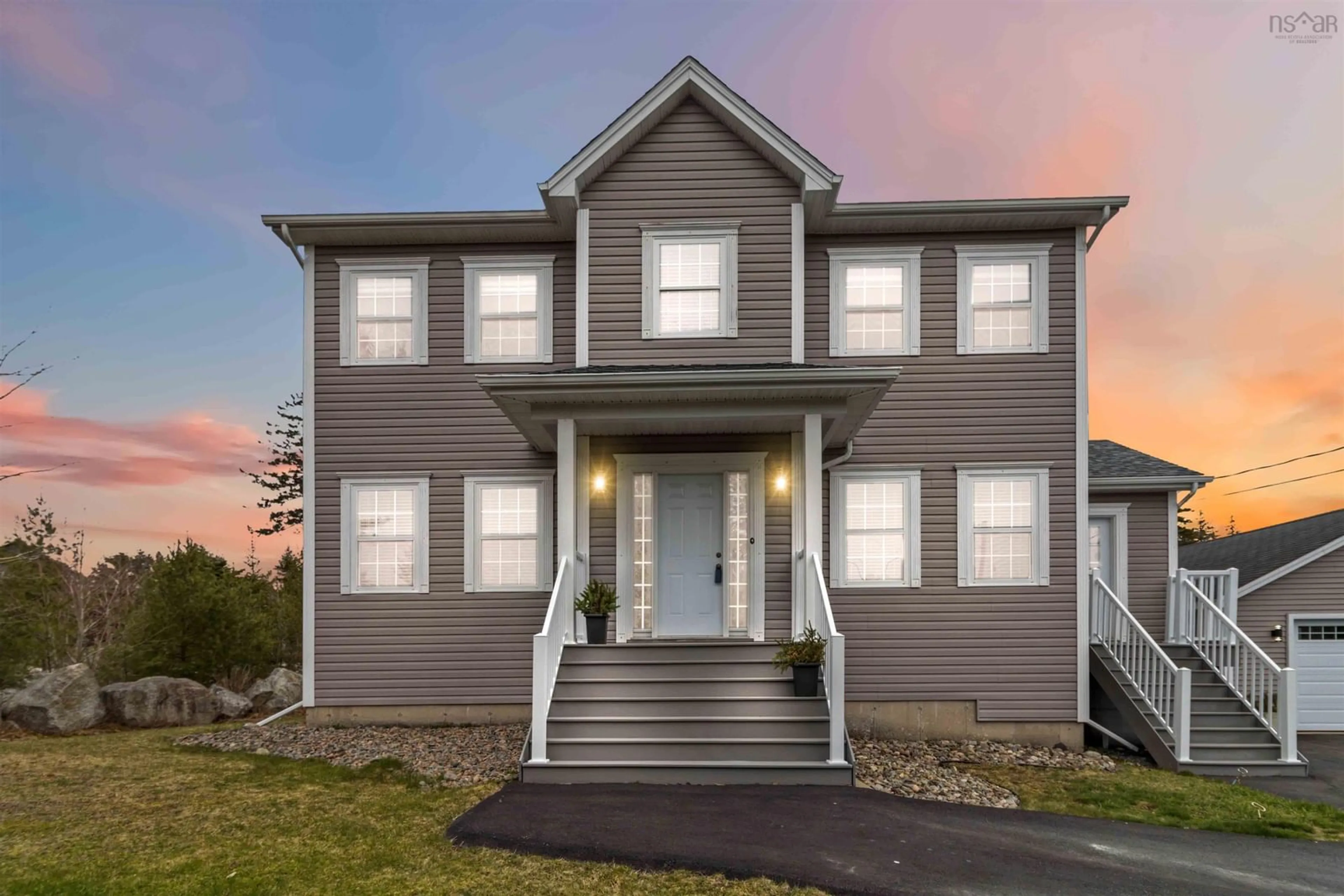 Home with vinyl exterior material, street for 231 Oceanstone Dr, Upper Tantallon Nova Scotia B3Z 0A7