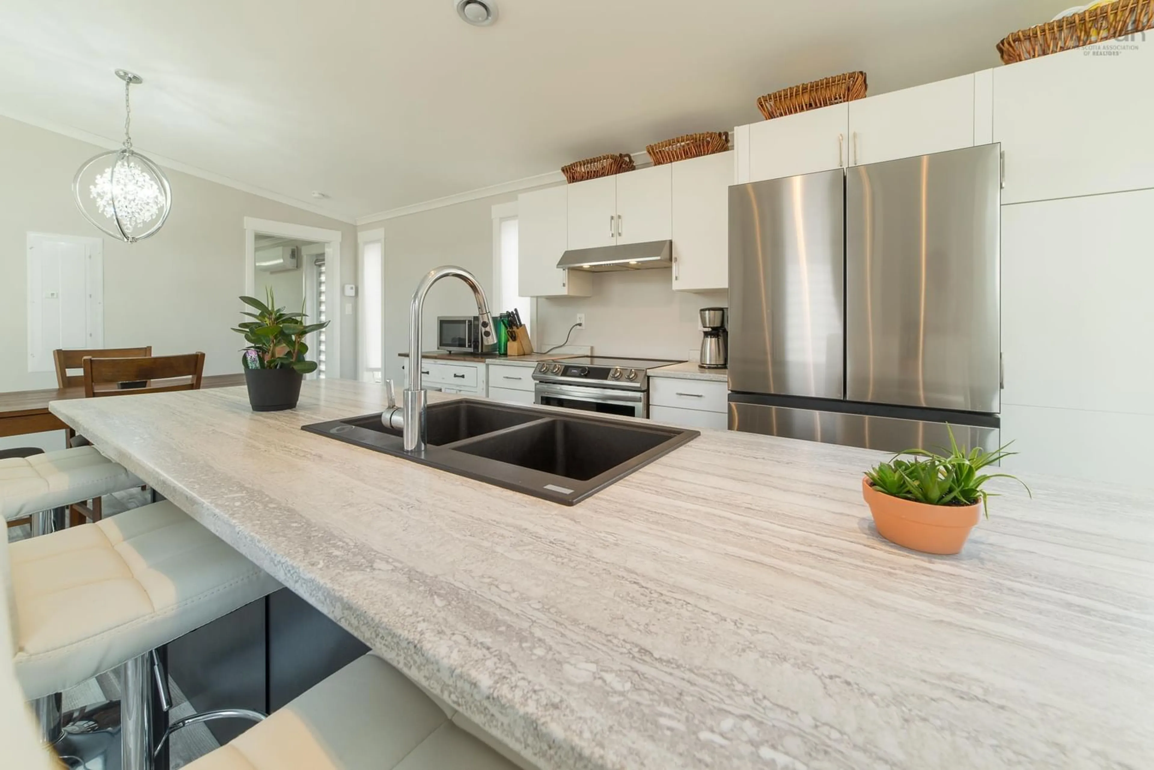 Contemporary kitchen, ceramic/tile floor for 113 Apple Tree Dr, Windsor Road Nova Scotia B0J 1J0