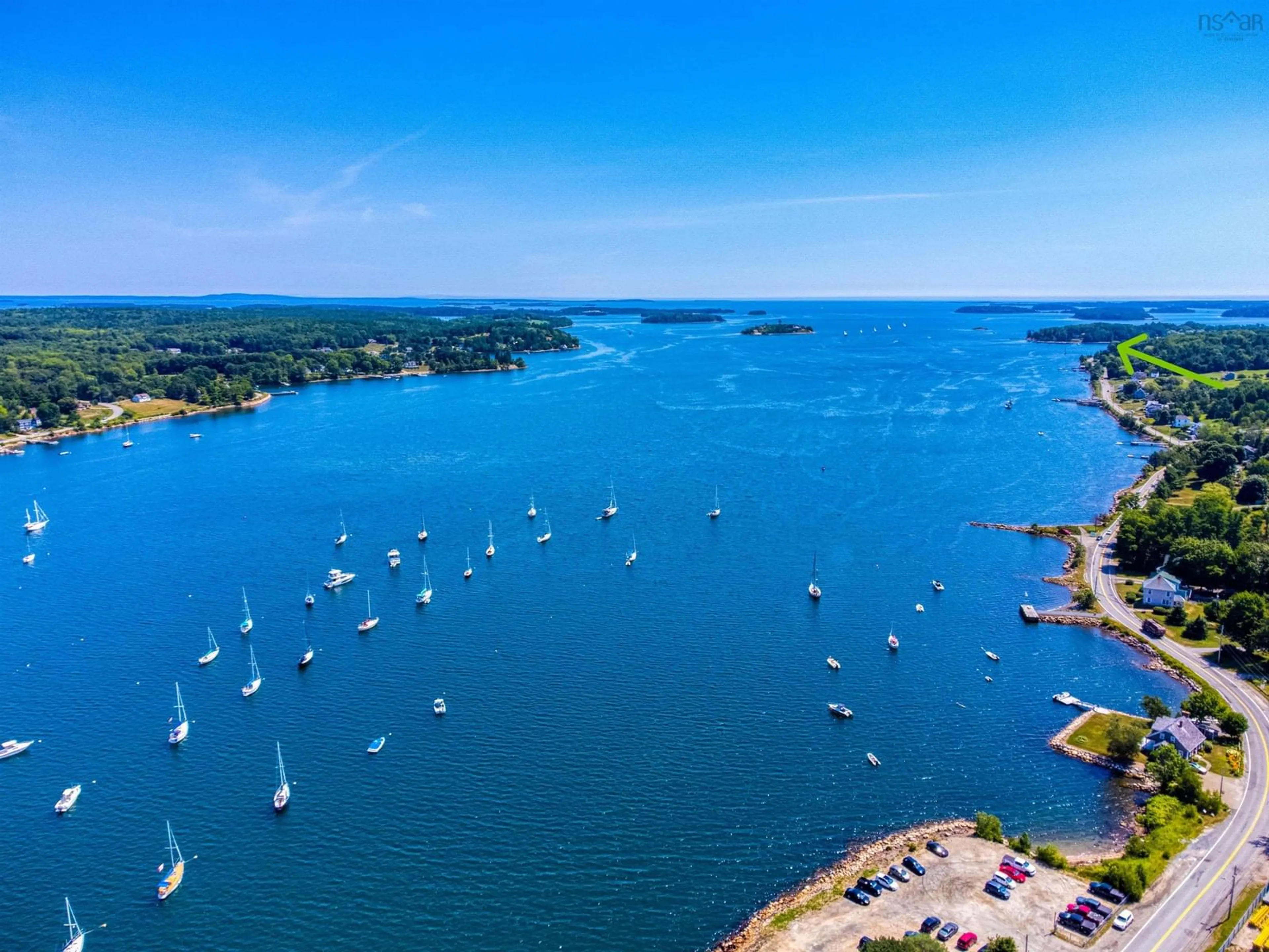 A pic from outside/outdoor area/front of a property/back of a property/a pic from drone, water/lake/river/ocean view for 9178 Highway 3, Maders Cove Nova Scotia B0J 2E0