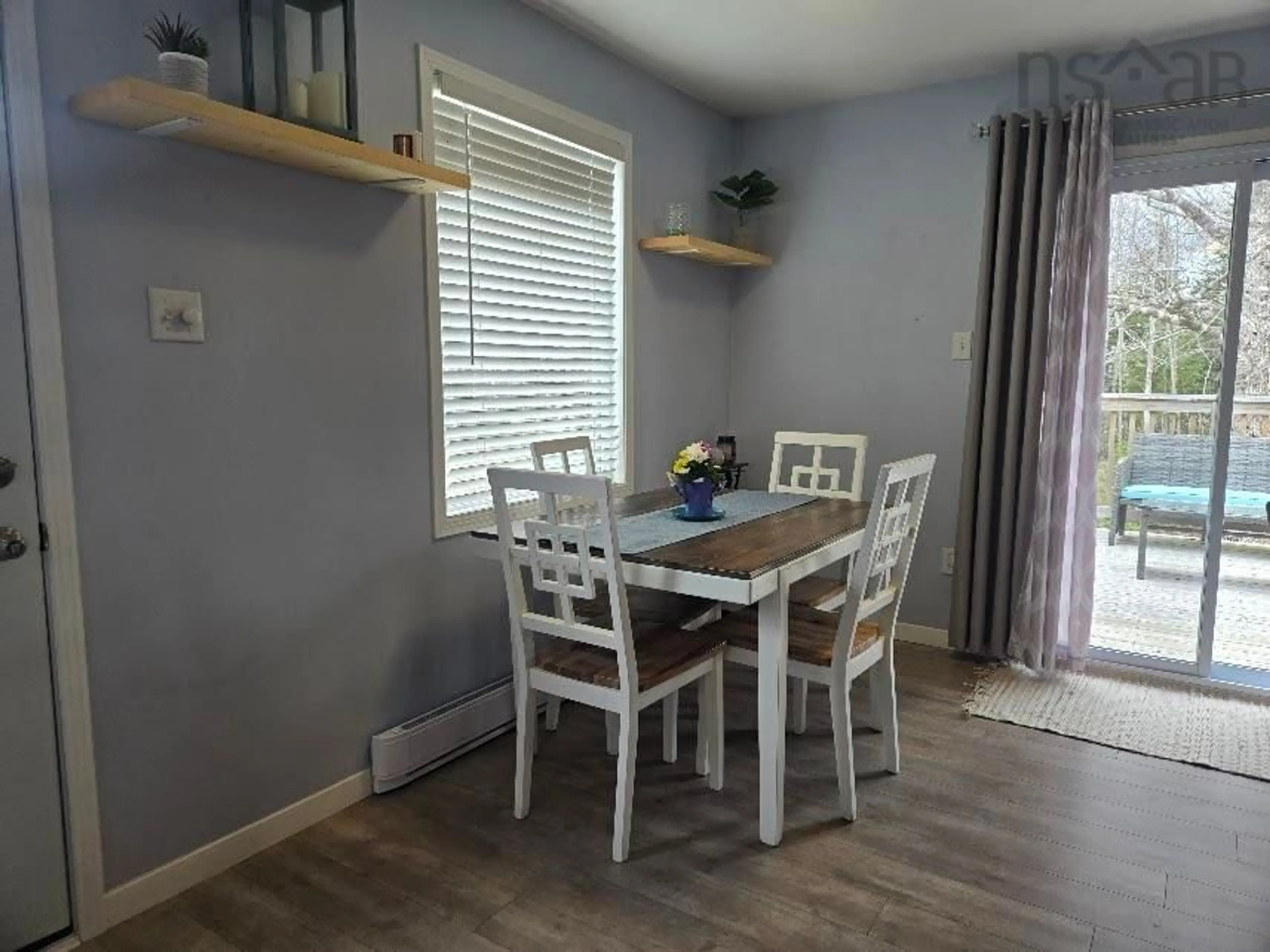 Dining room, wood/laminate floor for 11 Mattatall Branch Rd, West Tatamagouche Nova Scotia B0K 1V0