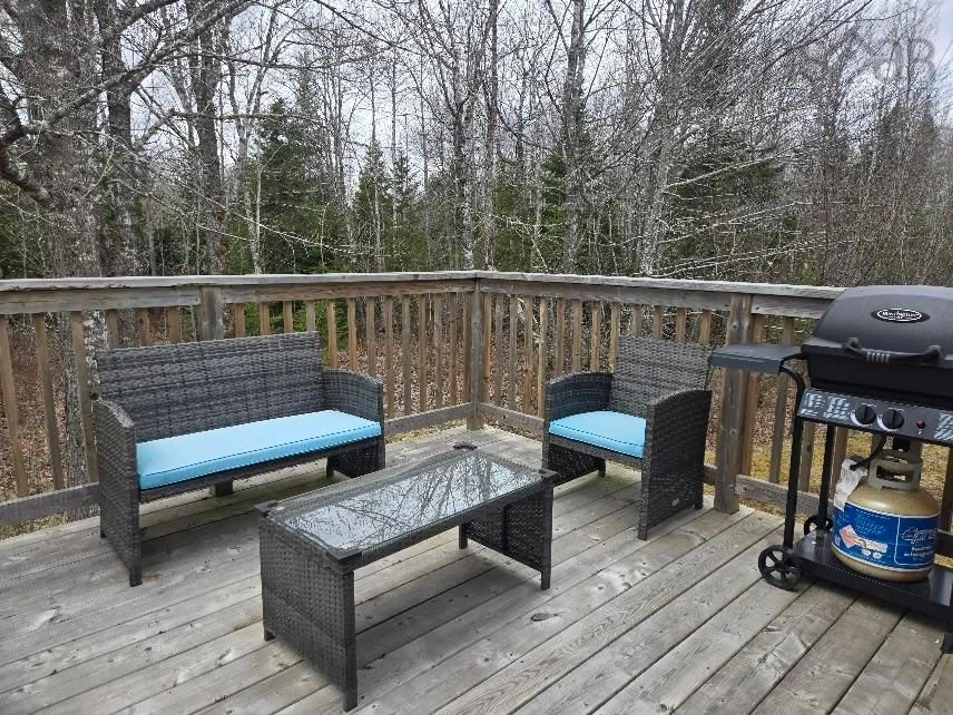 Patio, forest/trees view for 11 Mattatall Branch Rd, West Tatamagouche Nova Scotia B0K 1V0