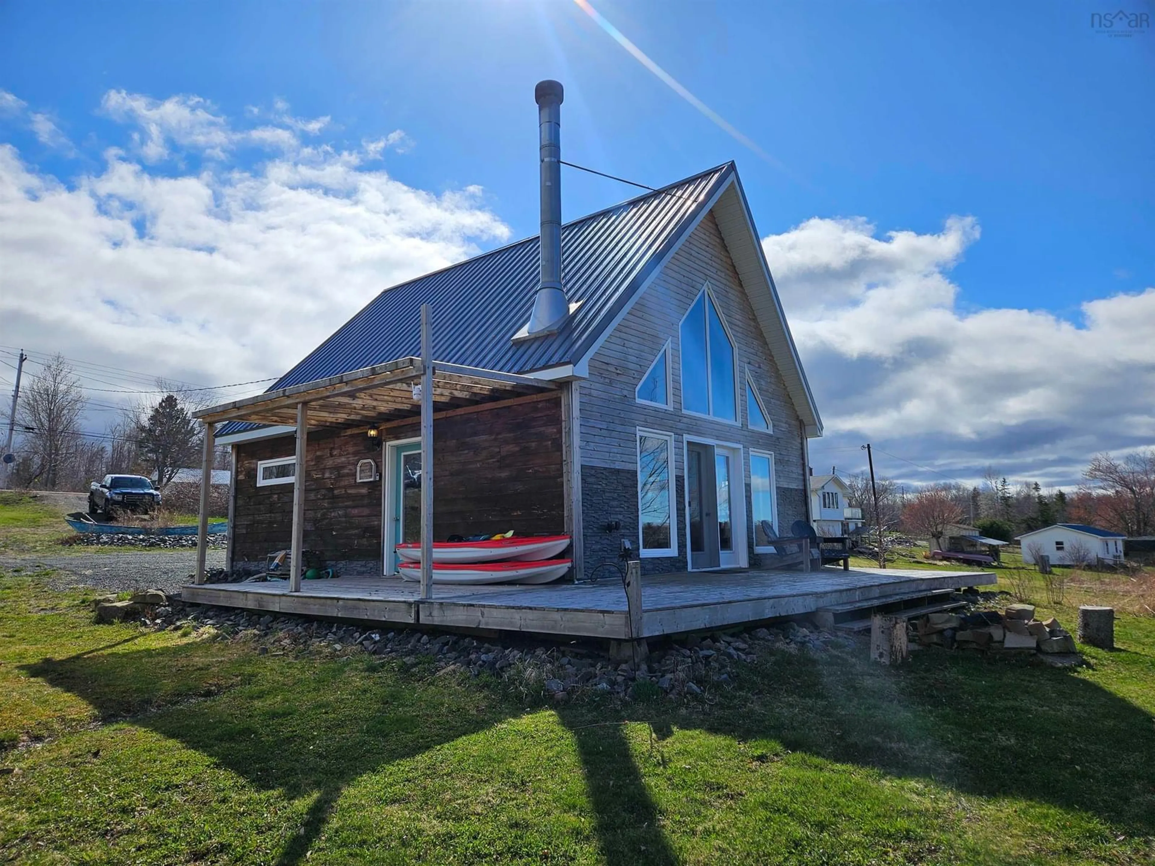 A pic from outside/outdoor area/front of a property/back of a property/a pic from drone, unknown for 9662 Highway 311, Waughs River Nova Scotia B0K 1V0