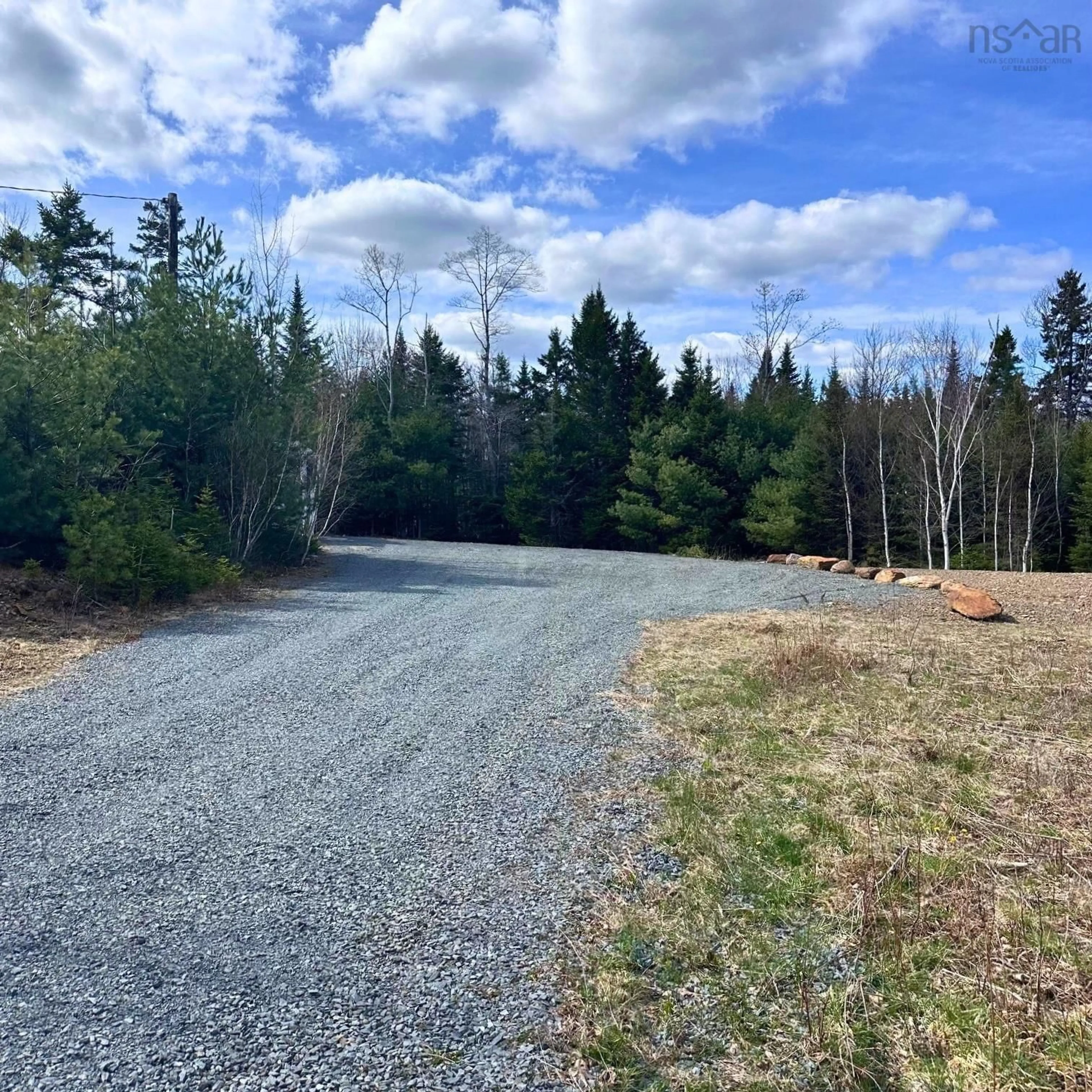 A pic from outside/outdoor area/front of a property/back of a property/a pic from drone, forest/trees view for 75 Danica Dr, Pine Grove Nova Scotia B4V 7Z2