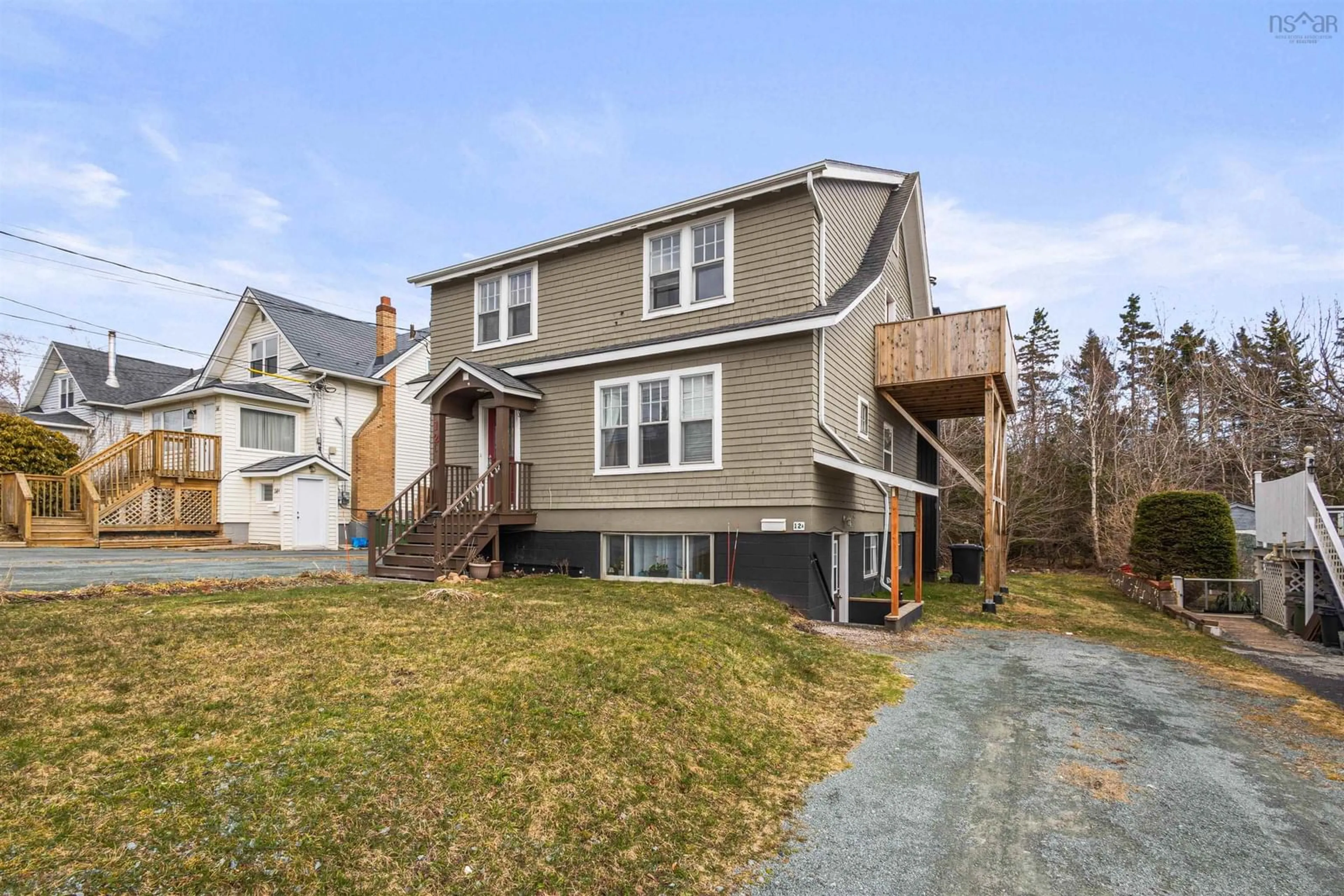 Home with vinyl exterior material, street for 12 Beaver Cres, Dartmouth Nova Scotia B2V 1C9