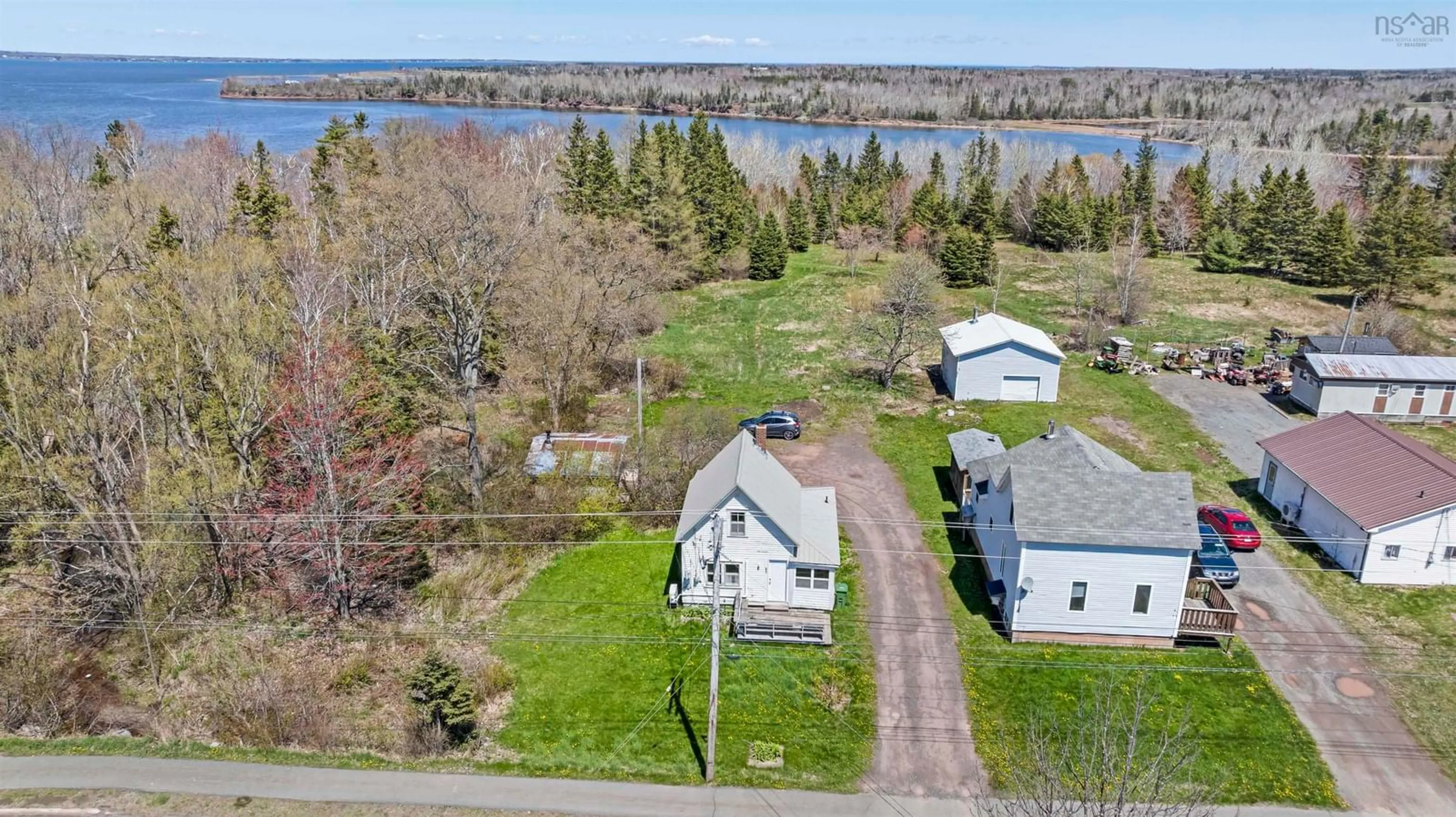 A pic from outside/outdoor area/front of a property/back of a property/a pic from drone, water/lake/river/ocean view for 83 Main St, Tatamagouche Nova Scotia B0K 1V0