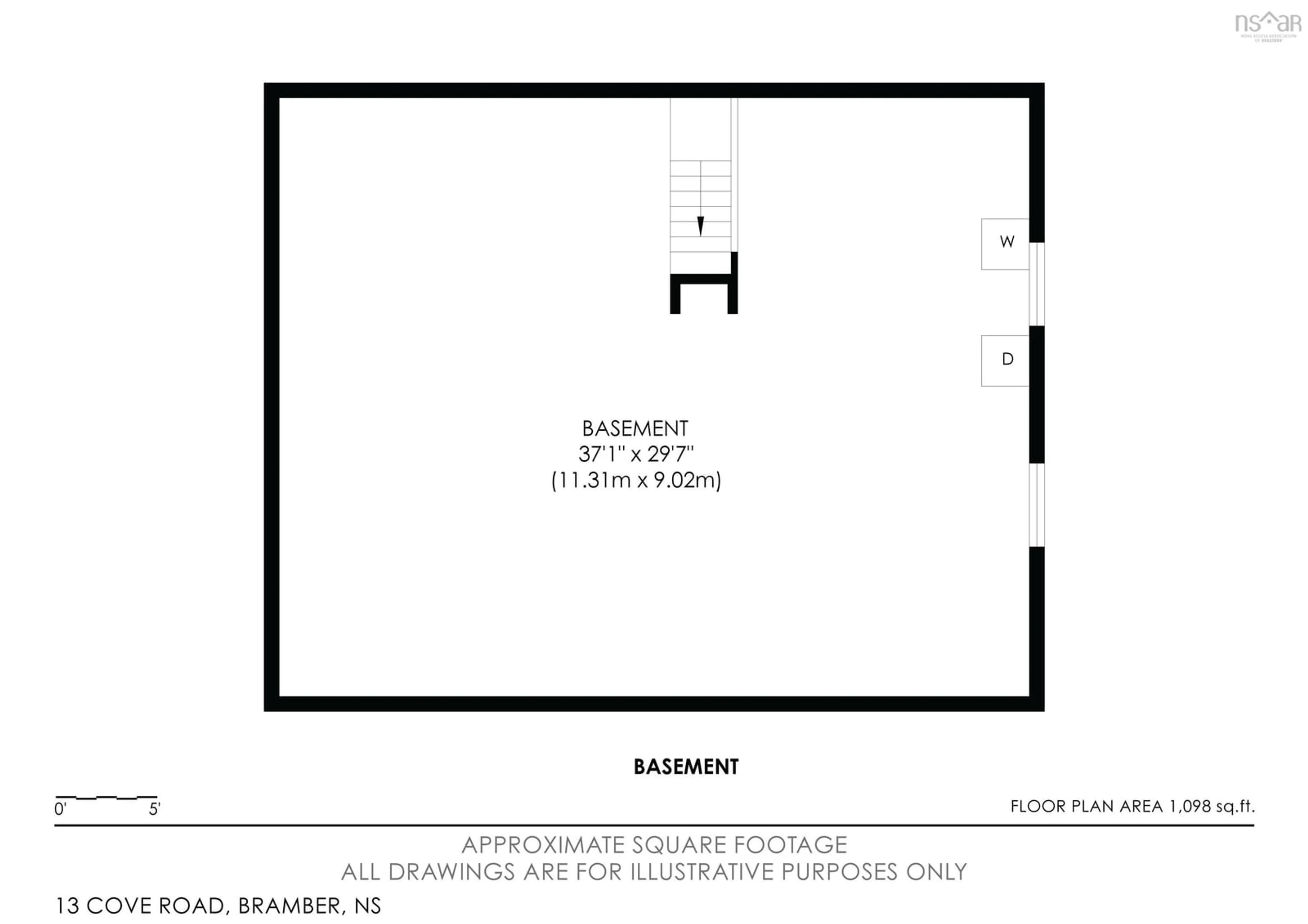 Floor plan for 13 Cove Rd, Bramber Nova Scotia B0N 2R0