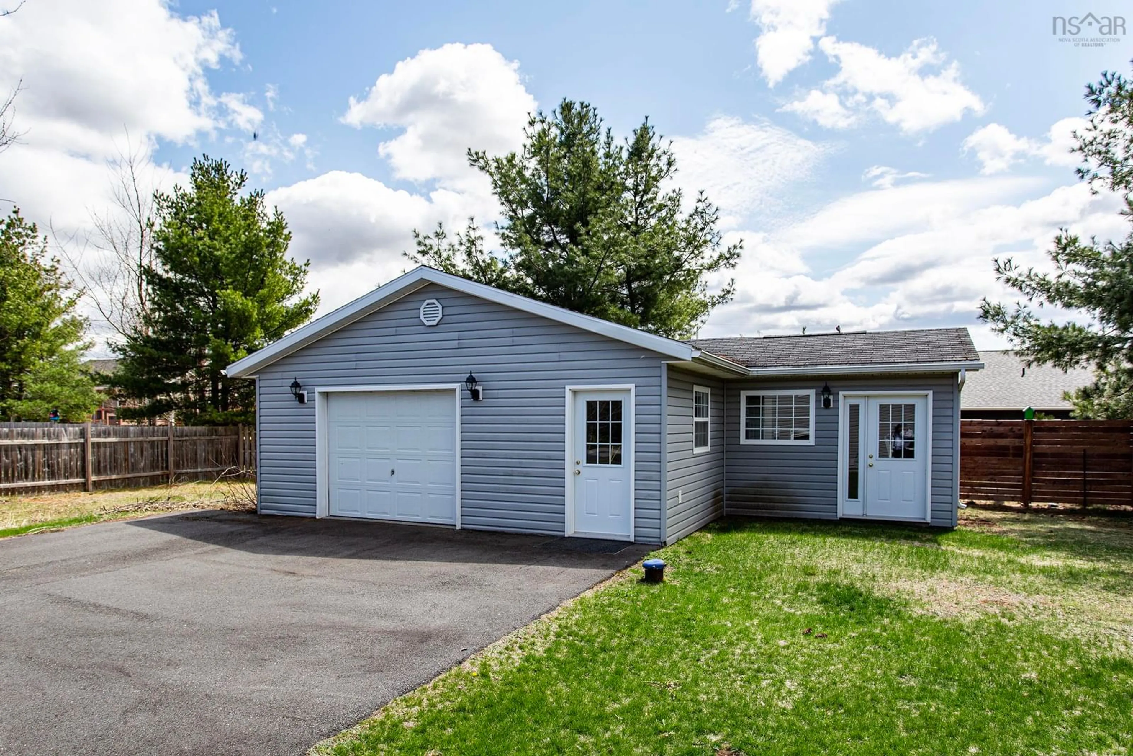 Home with vinyl exterior material, street for 1878 Acadia Dr, Kingston Nova Scotia B0P 1R0